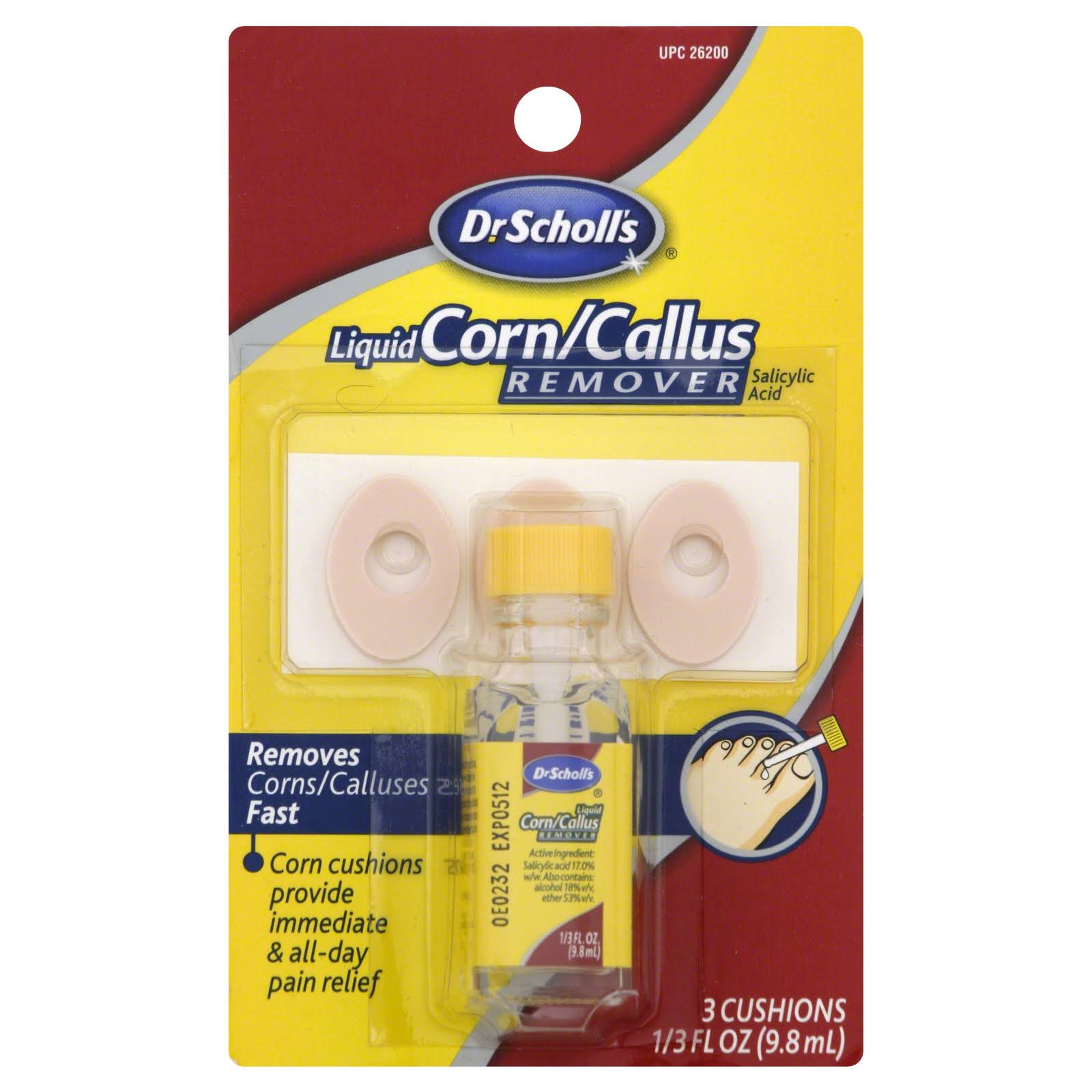 Dr. Scholl's Liquid Corn & Callus Remover Liquid - 9.8ml