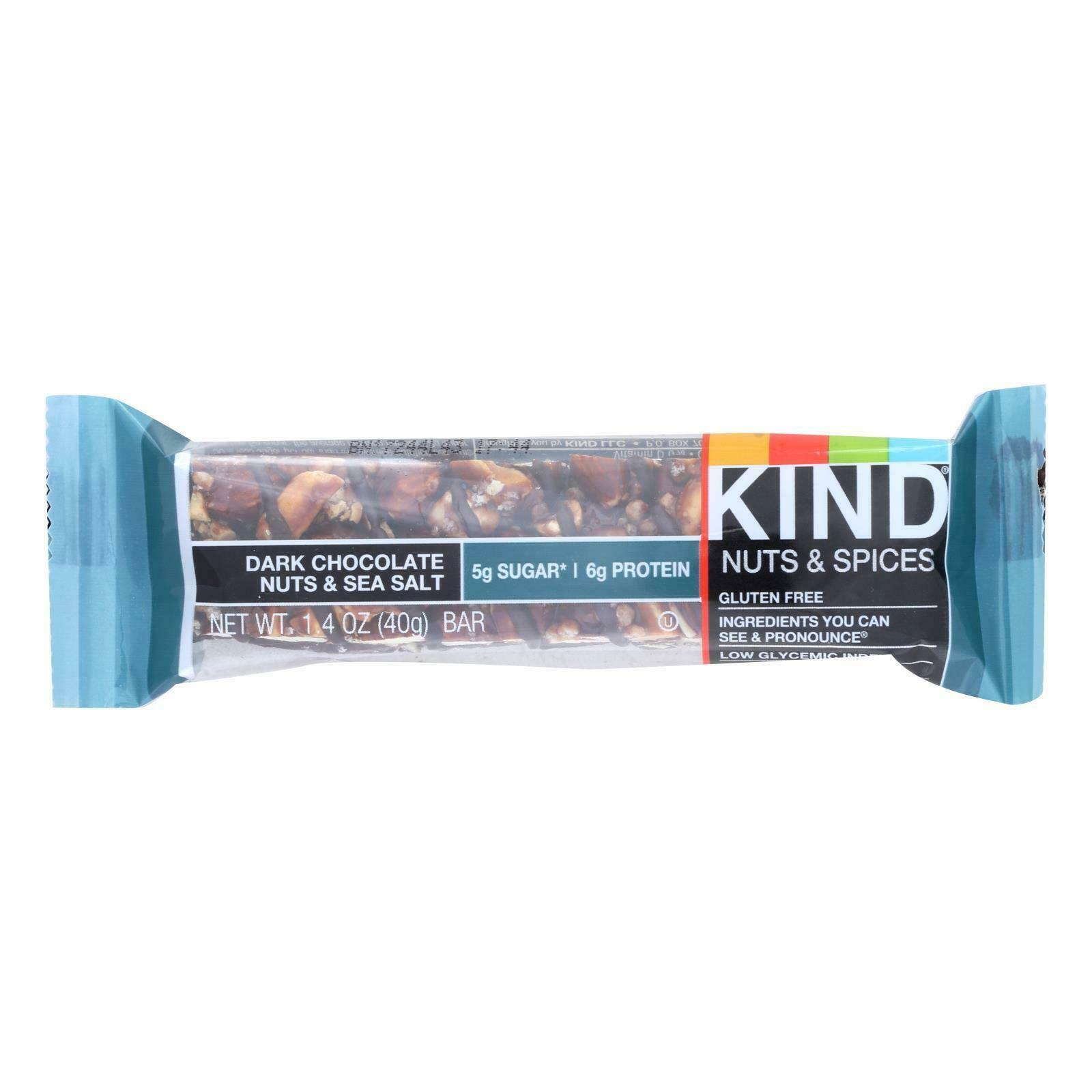 Kind - Dark Chocolate Nuts & Sea Salt - 12 x 1.4 oz. Bars