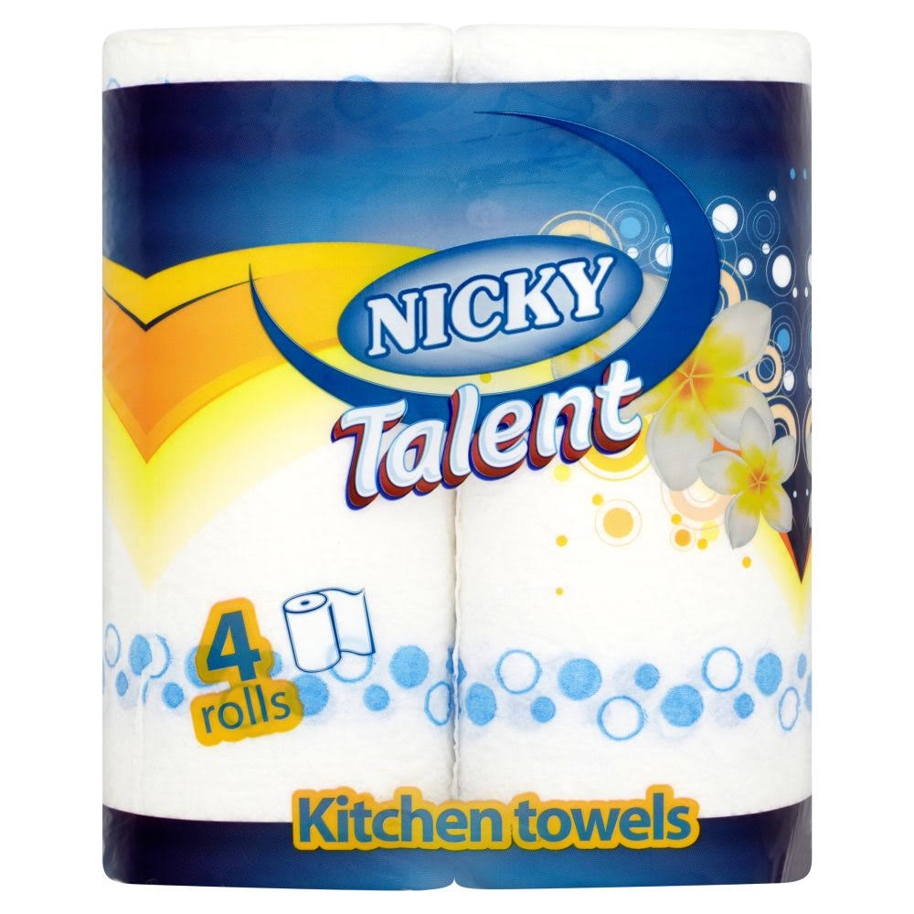 Nicky Talent Kitchen Towels - 4 Rolls