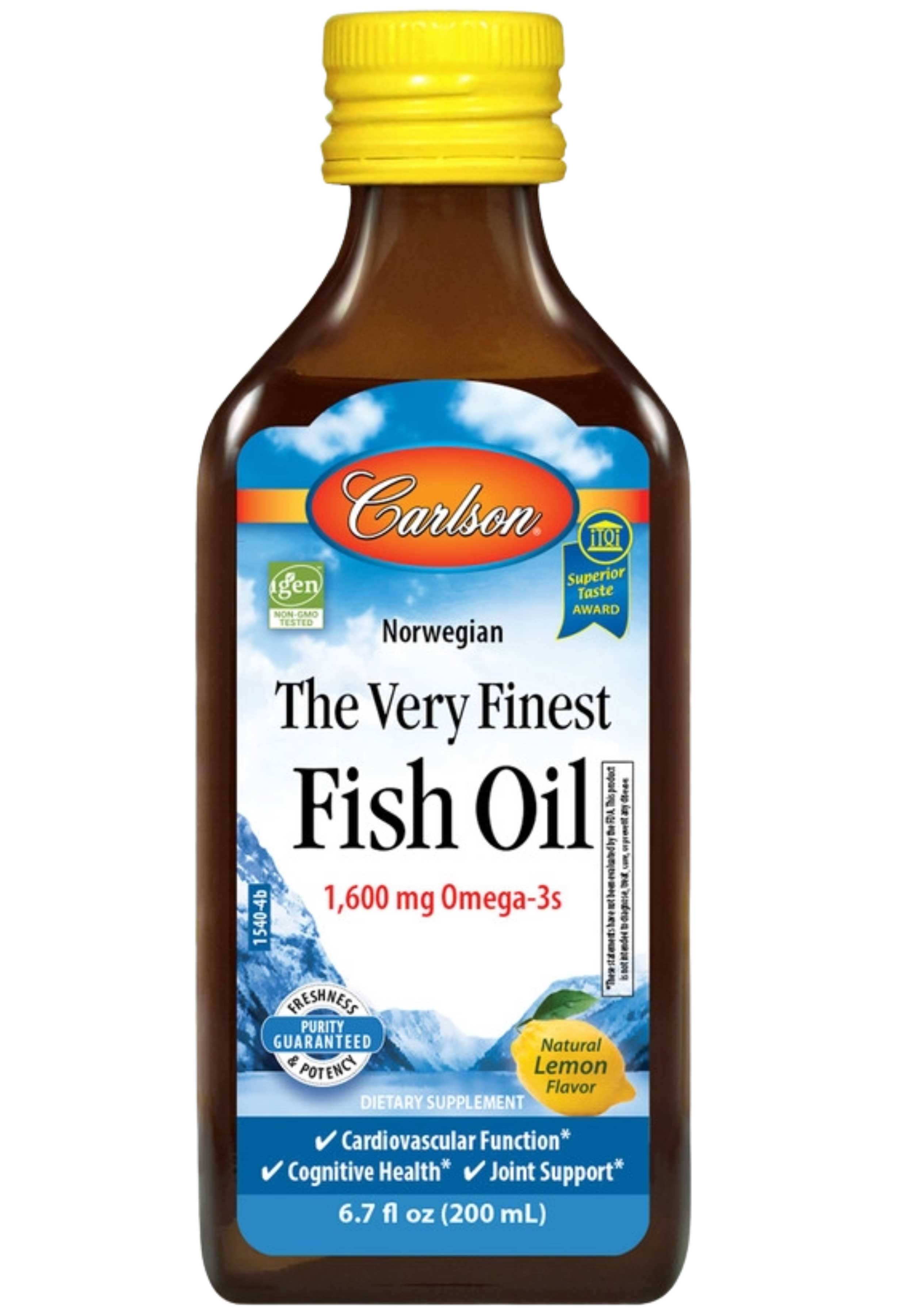 Carlson The Very Finest Fish Oil - Lemon, 200ml