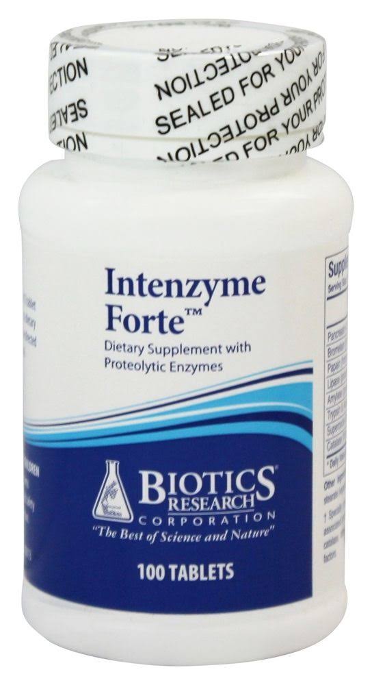 Biotics Research Intenzyme Forte Dietary Supplement - 100 Tablets