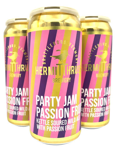 Hermit Thrush Party Jam Passion Fruit 4pk 16oz Can | Bottle Republic