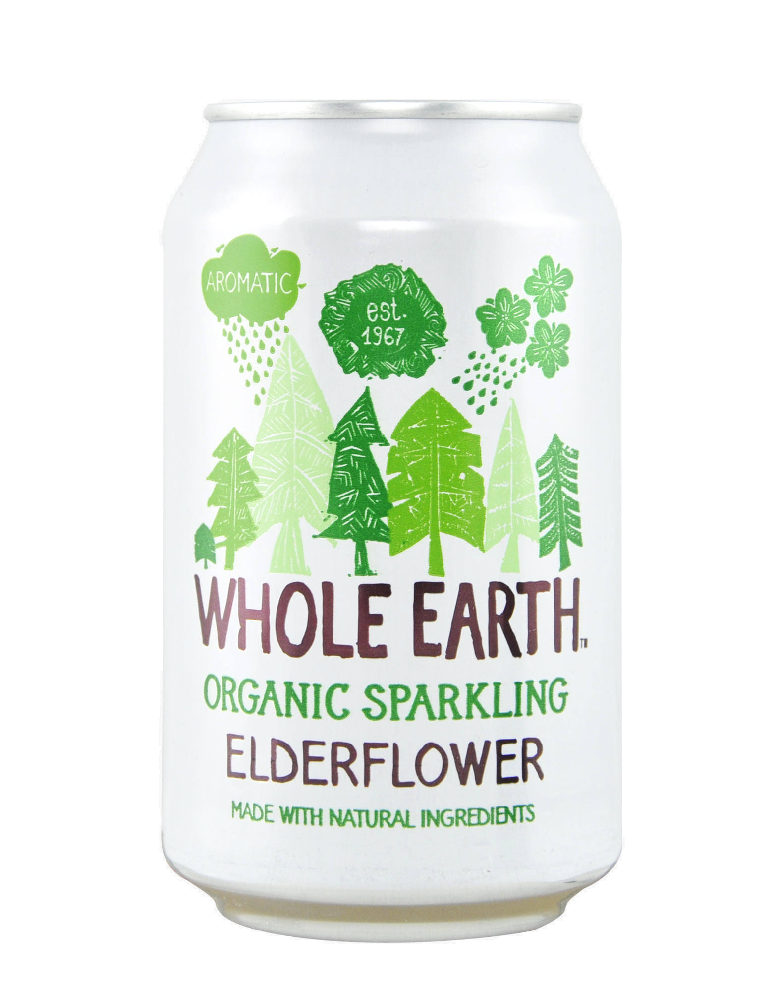 Whole Earth Organic Sparkling Elderflower Drink - 330ml