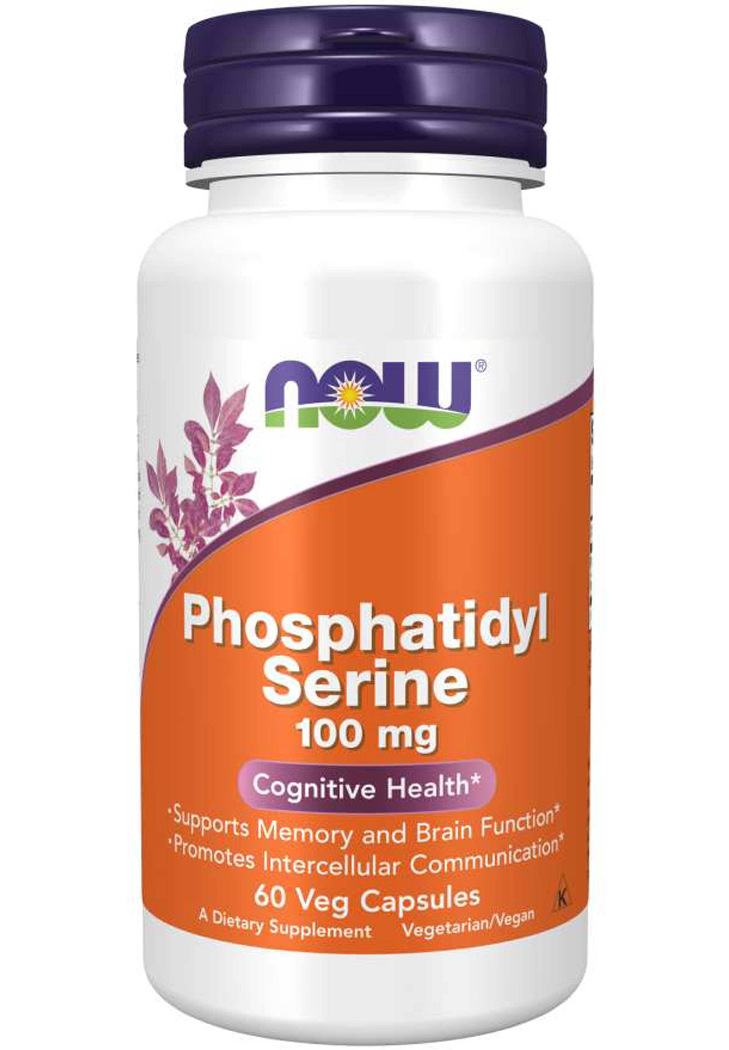 Now Foods Phosphatidyl Serine - 100mg, 60 Vegetable Capsules