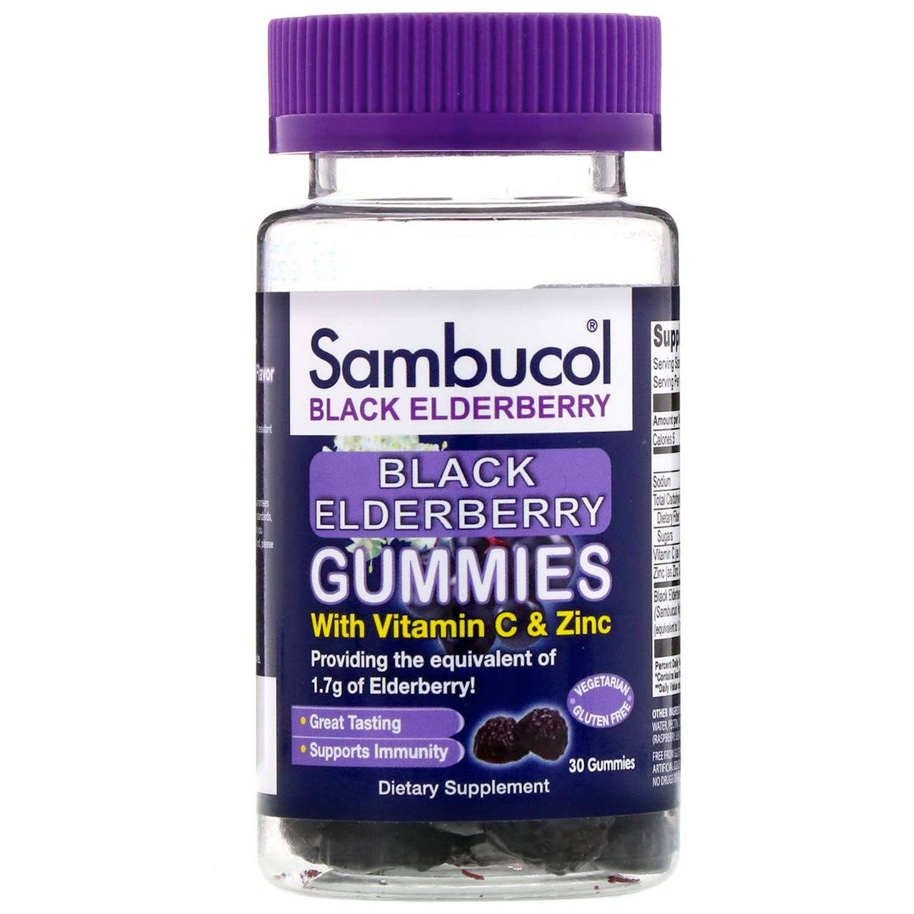 Sambucol Black Elderberry Gummies Dietary Supplement - 30ct