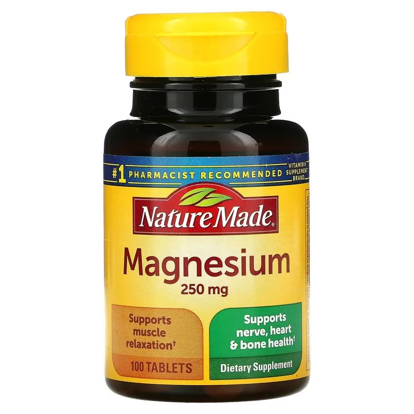 Nature Made Magnesium 250mg Dietary Supplement - 200 Tablets