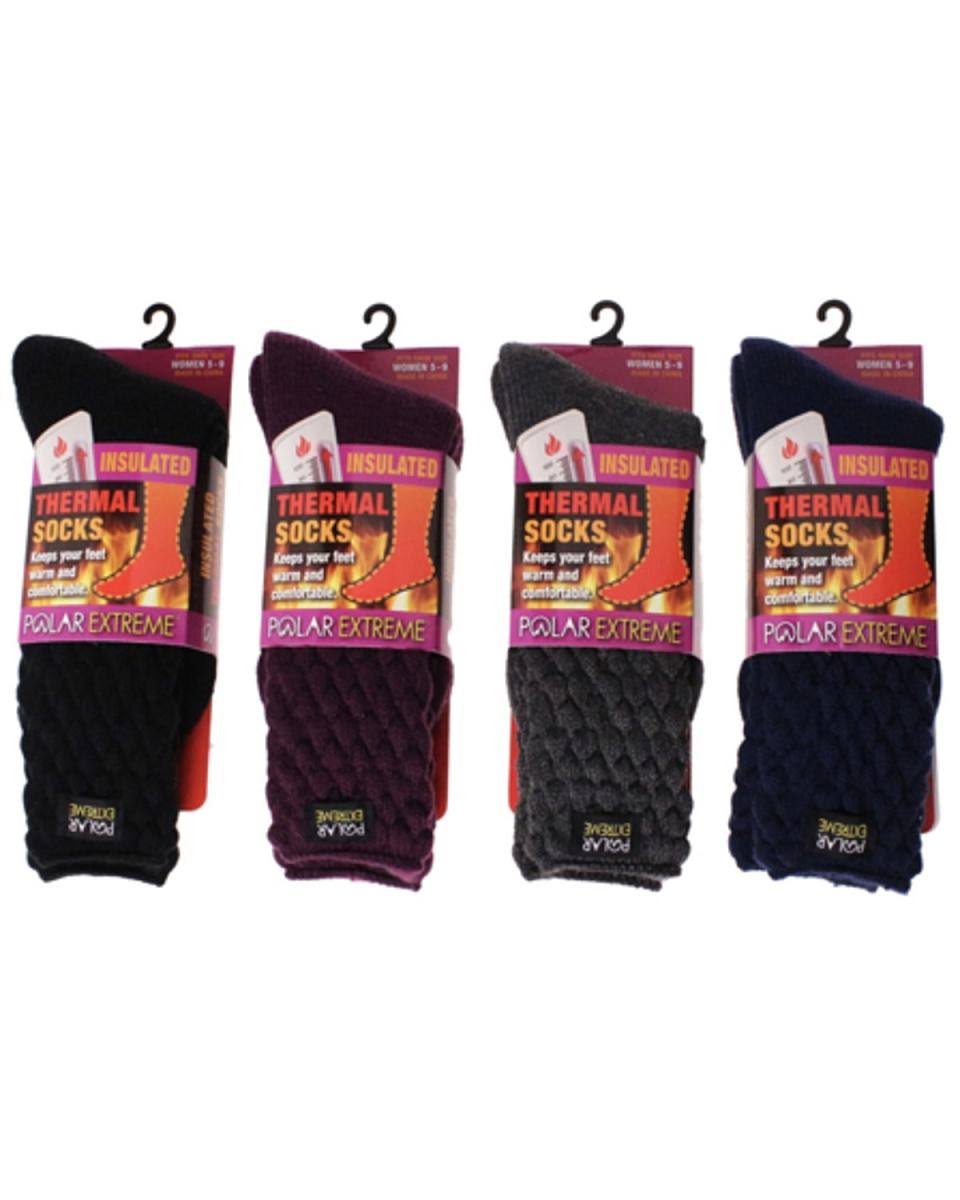 Thermal Socks | Color: Purple/Red | Size: See Description | Joypelger's Closet