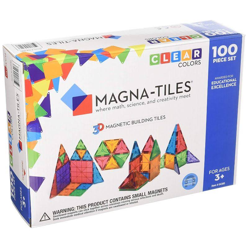 Magna Tiles Clear Colours 100 Pieces