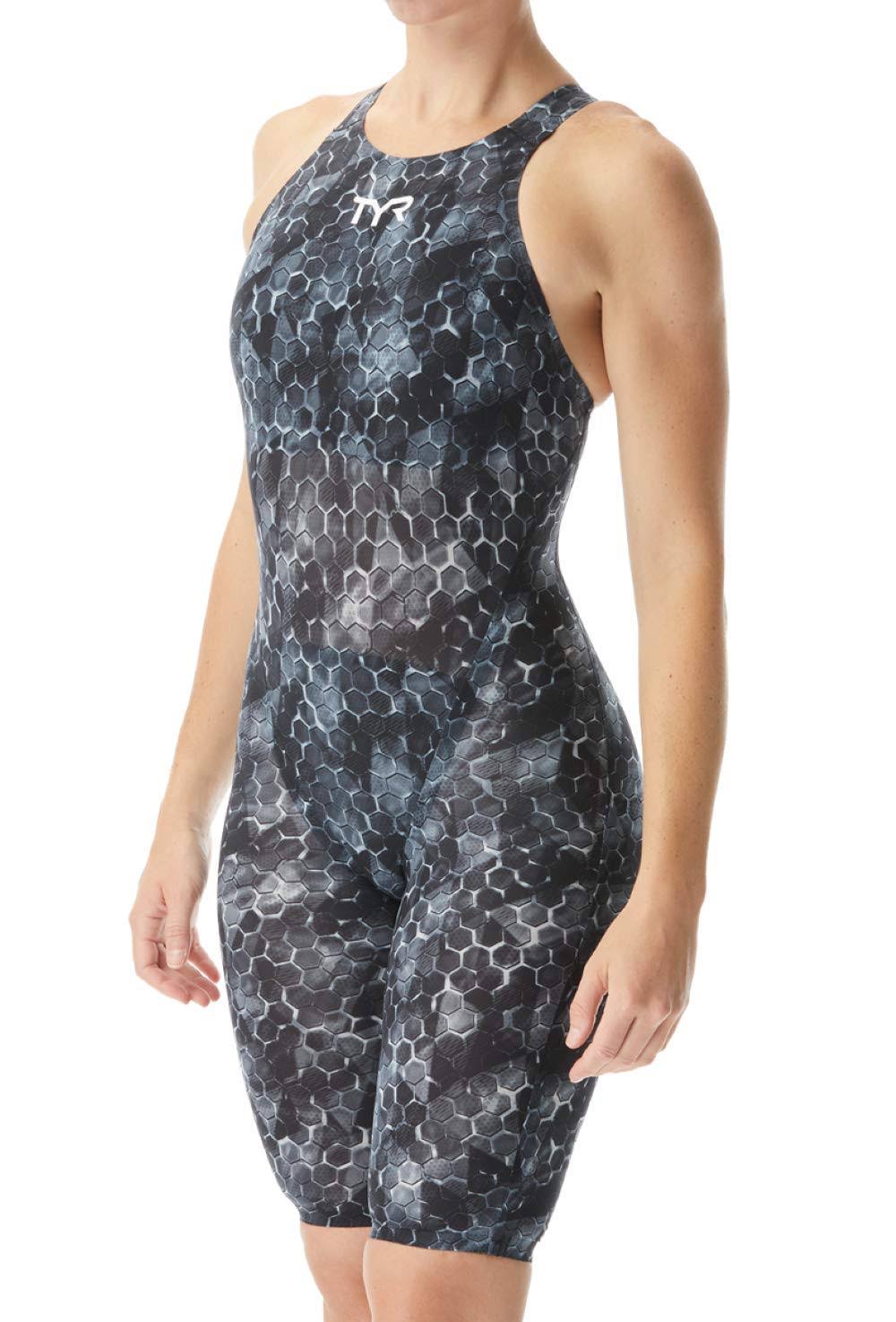 TYR Avictor Supernova Swimsuit Black Grey Women - 26