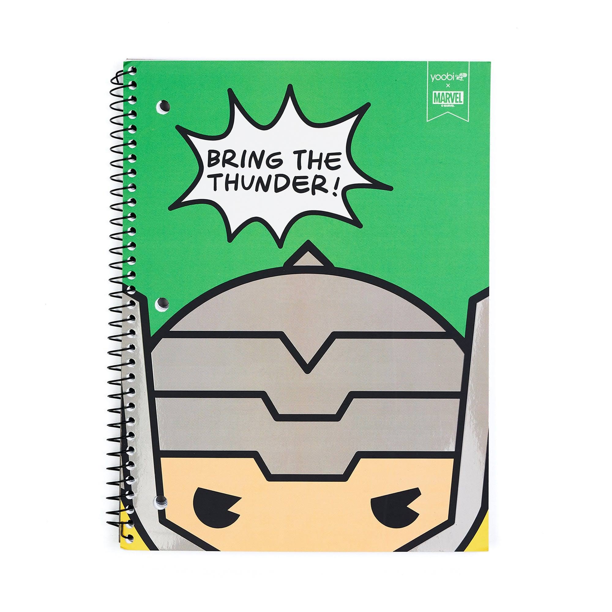 Yoobi x Marvel Thor 1 Subject Spiral Notebook