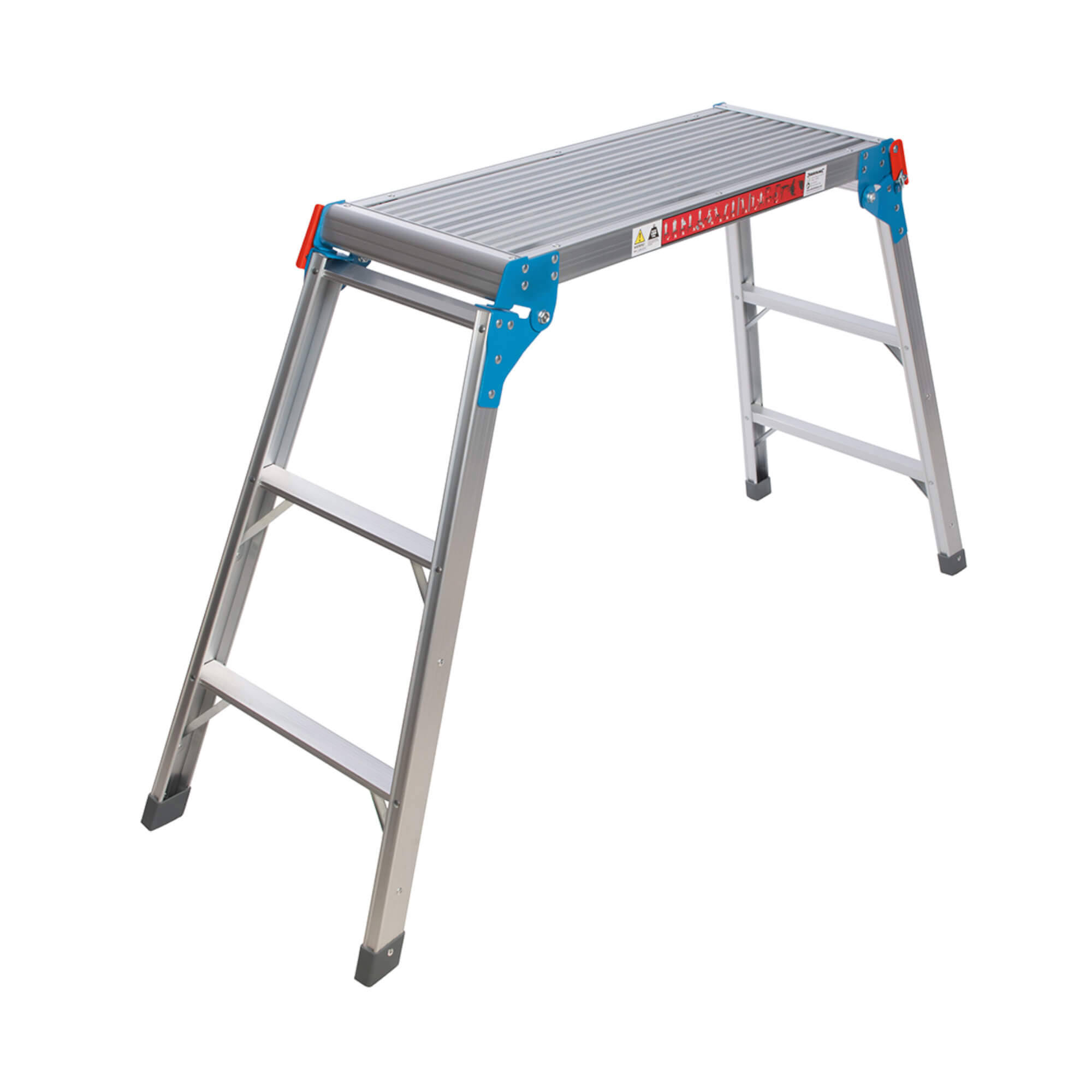 Silverline Tools 537366 150Kg Step-Up Platform - Silver with Blue Hinges and Black Feet
