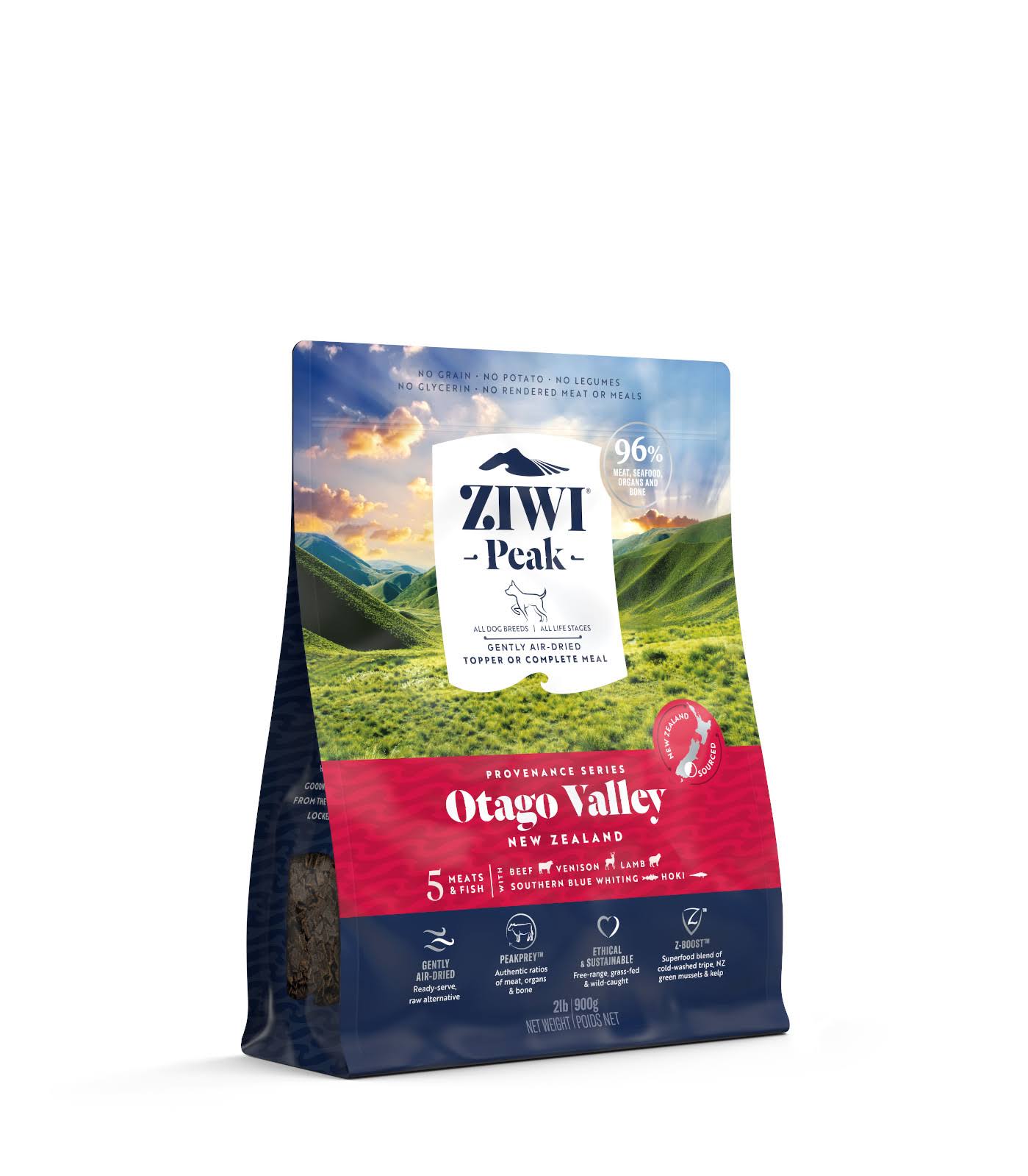 ZiwiPeak Provenance Otago Valley Air-Dried Dog Food (900g/2lb)