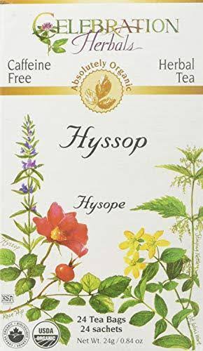 Celebration Herbals Organic Tea - Hyssop, 24 Tea Bags