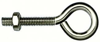 Hindley 10 Count .31in. x 4in. Stainless Steel Eye Bolts with Nuts