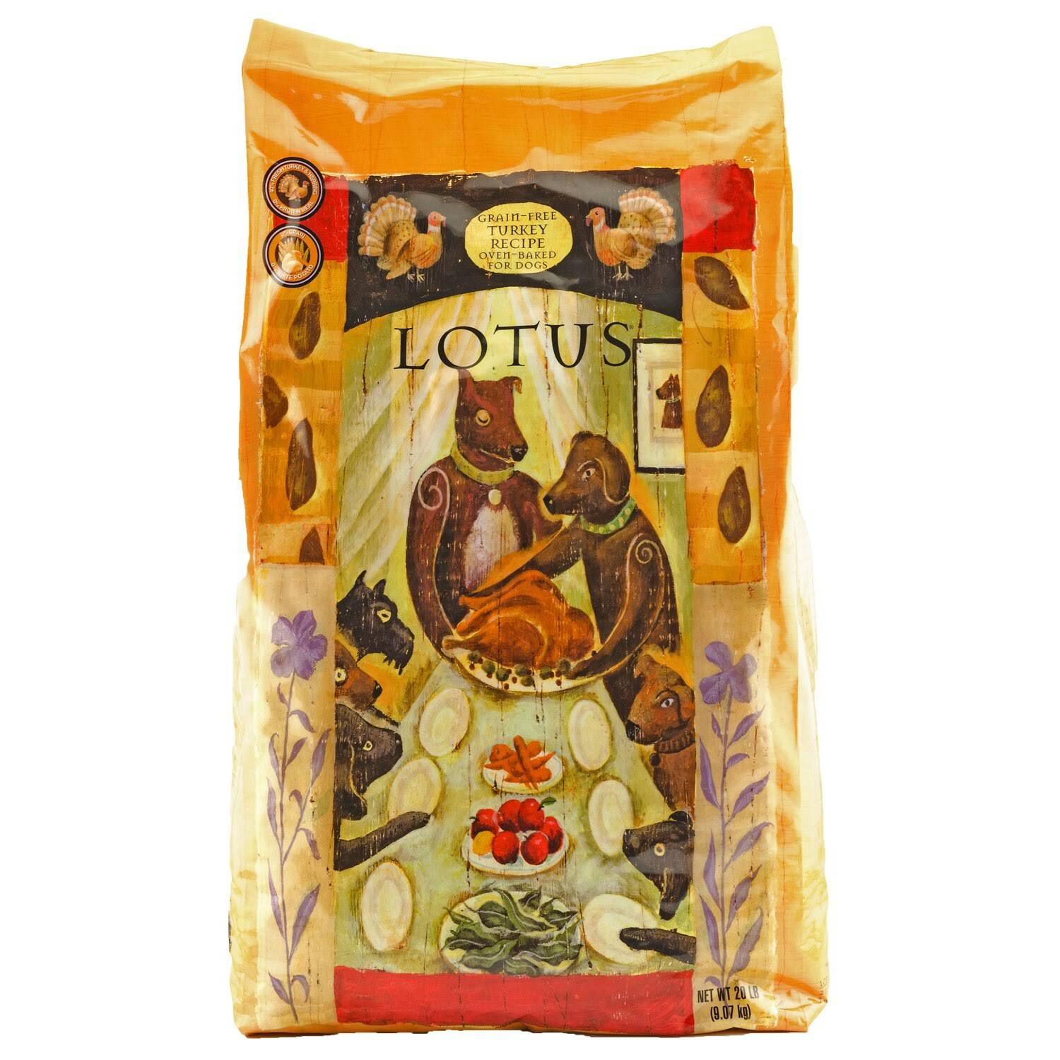 Lotus Grain-Free Turkey Recipe Dry Dog Food - 20lb