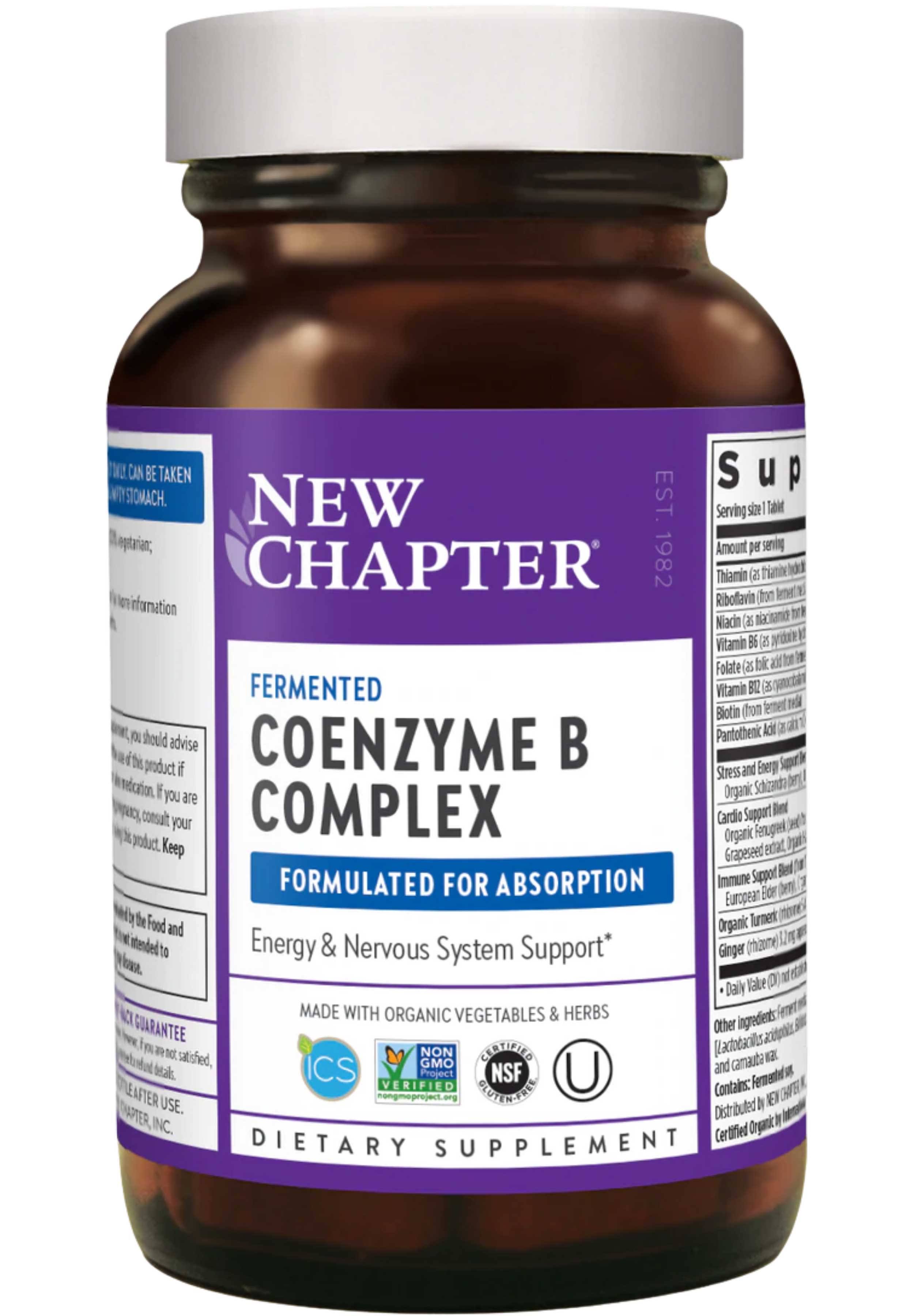 New Chapter Coenzyme B, Food Complex, Vegetarian Tablets - 60 tablets