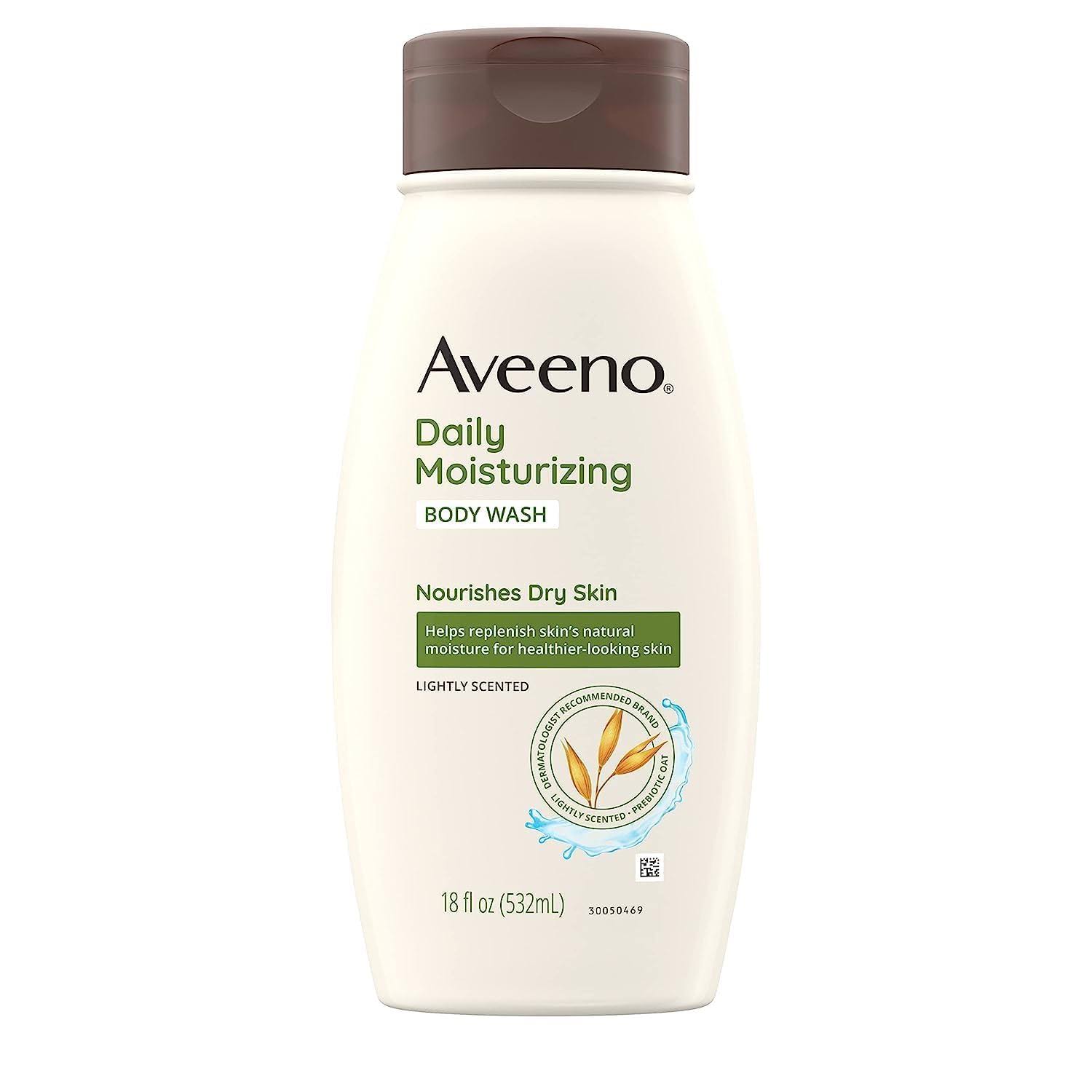 Aveeno Active Naturals Daily Moisturizing Body Wash - with Natural Oatmeal, 18oz