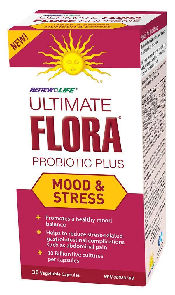 Ultimate Flora Probiotic Plus Mood & Stress 30 Billion – 30 Vcaps