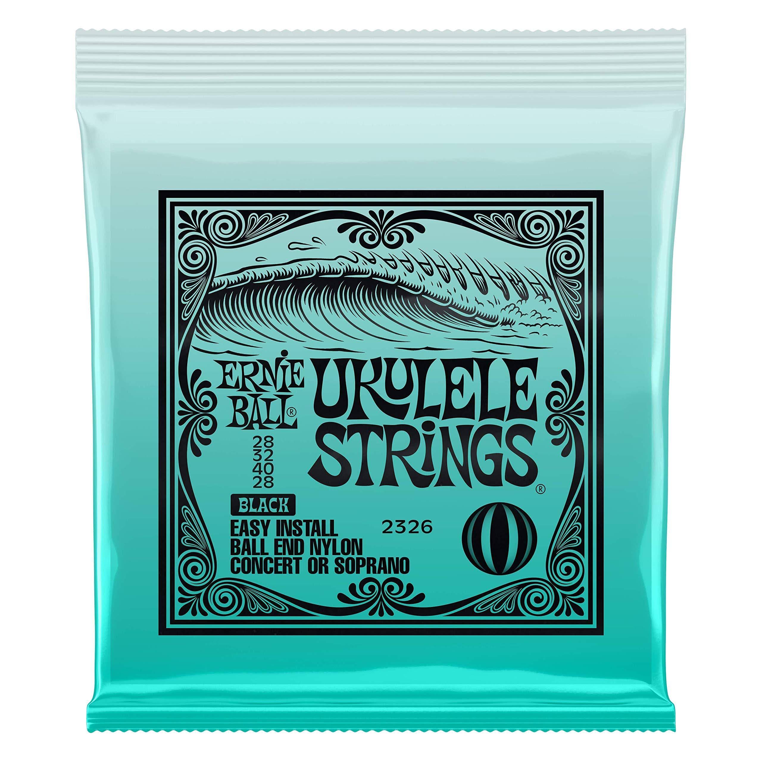 Ernie Ball Ukulele Strings Black Nylon
