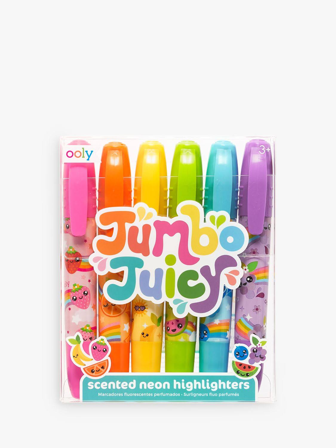 Ooly Jumbo Juicy Scented Neon Highlighters - Set of 6