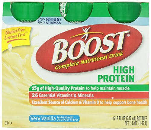 Nestlé Health Science Boost Complete Nutritional Drink - Very Vanilla, 8oz, 6pk