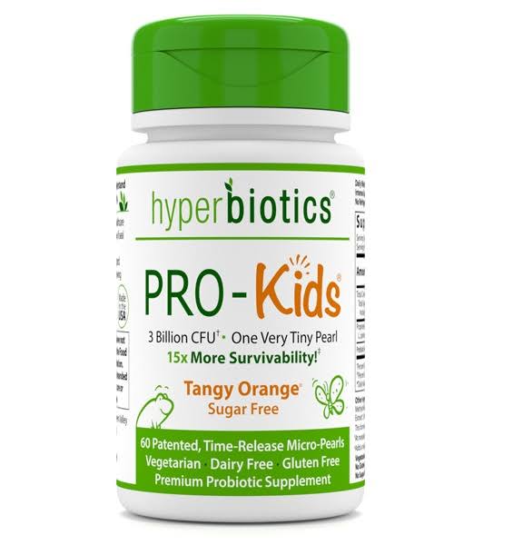 Hyperbiotics - Pro-Kids Probiotic Tangy Orange 3 Billion CFU - 60 Micro-Pearls