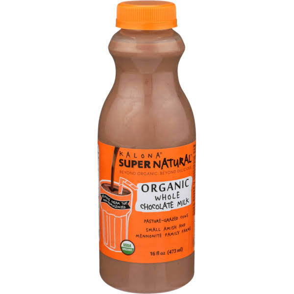 Kalona Super Natural Chocolate Organic Whole Milk - 16 fl oz