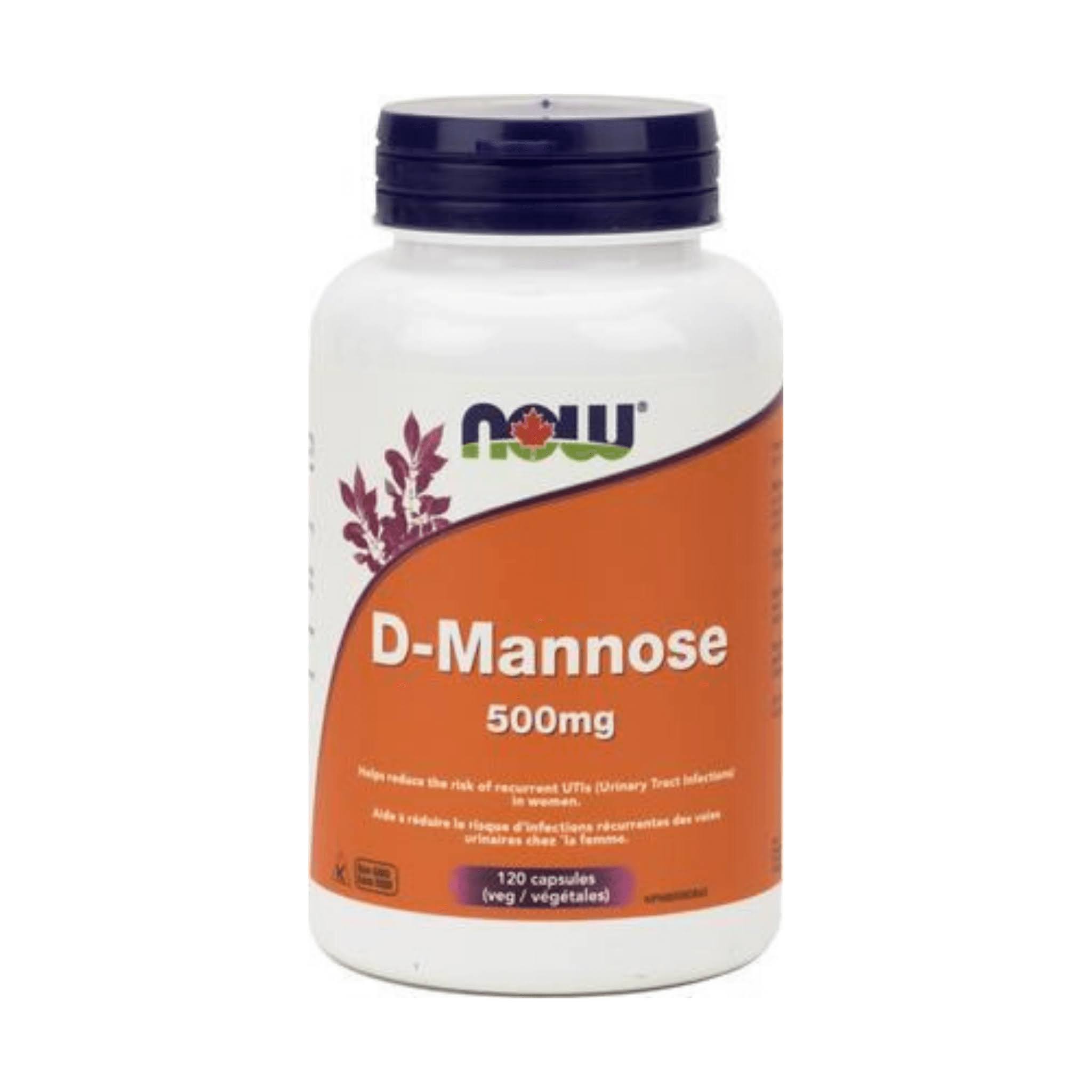 Now D-Mannose (500 mg - 120 Veg Caps)
