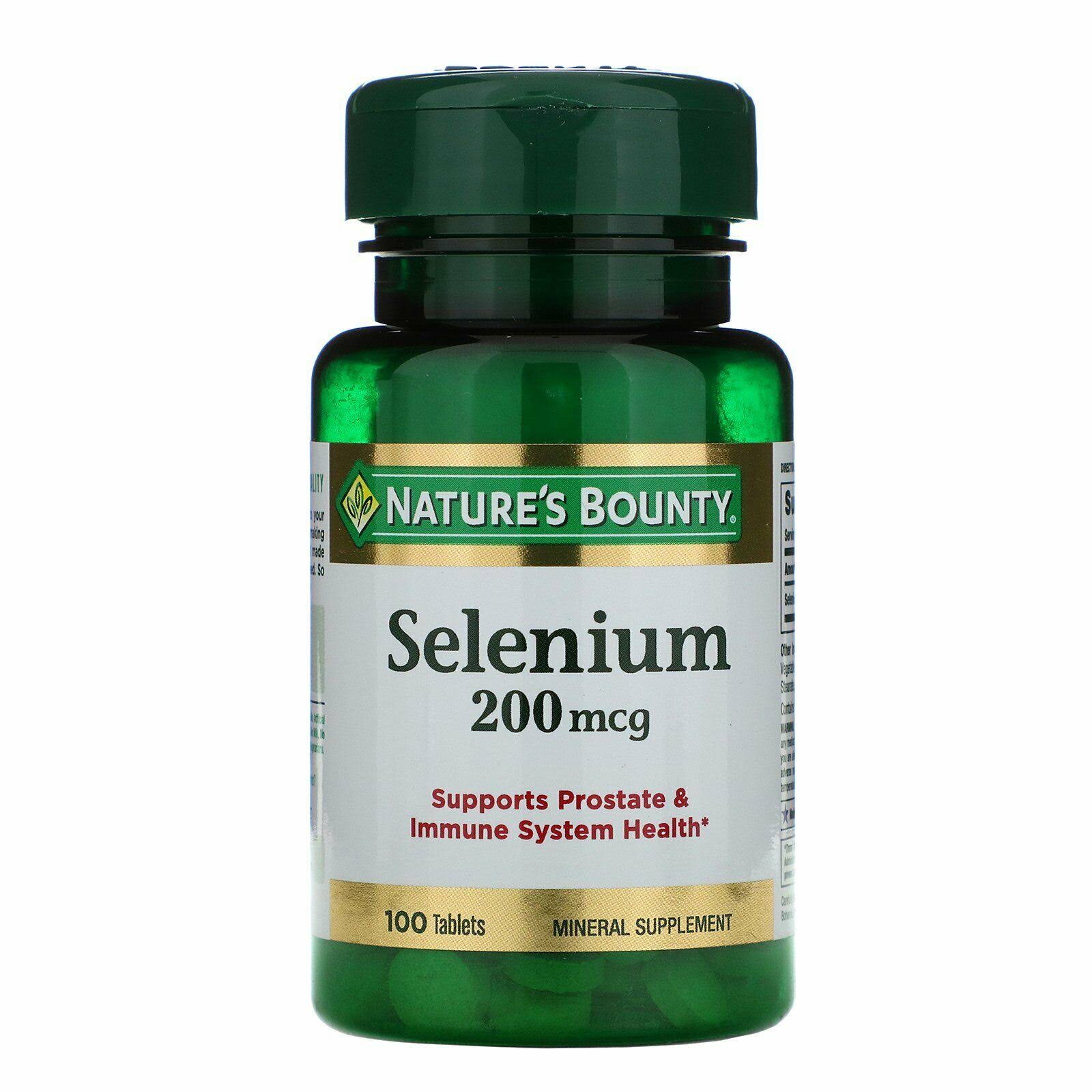 Natures Bounty Selenium Supplement - 200mcg, 100ct
