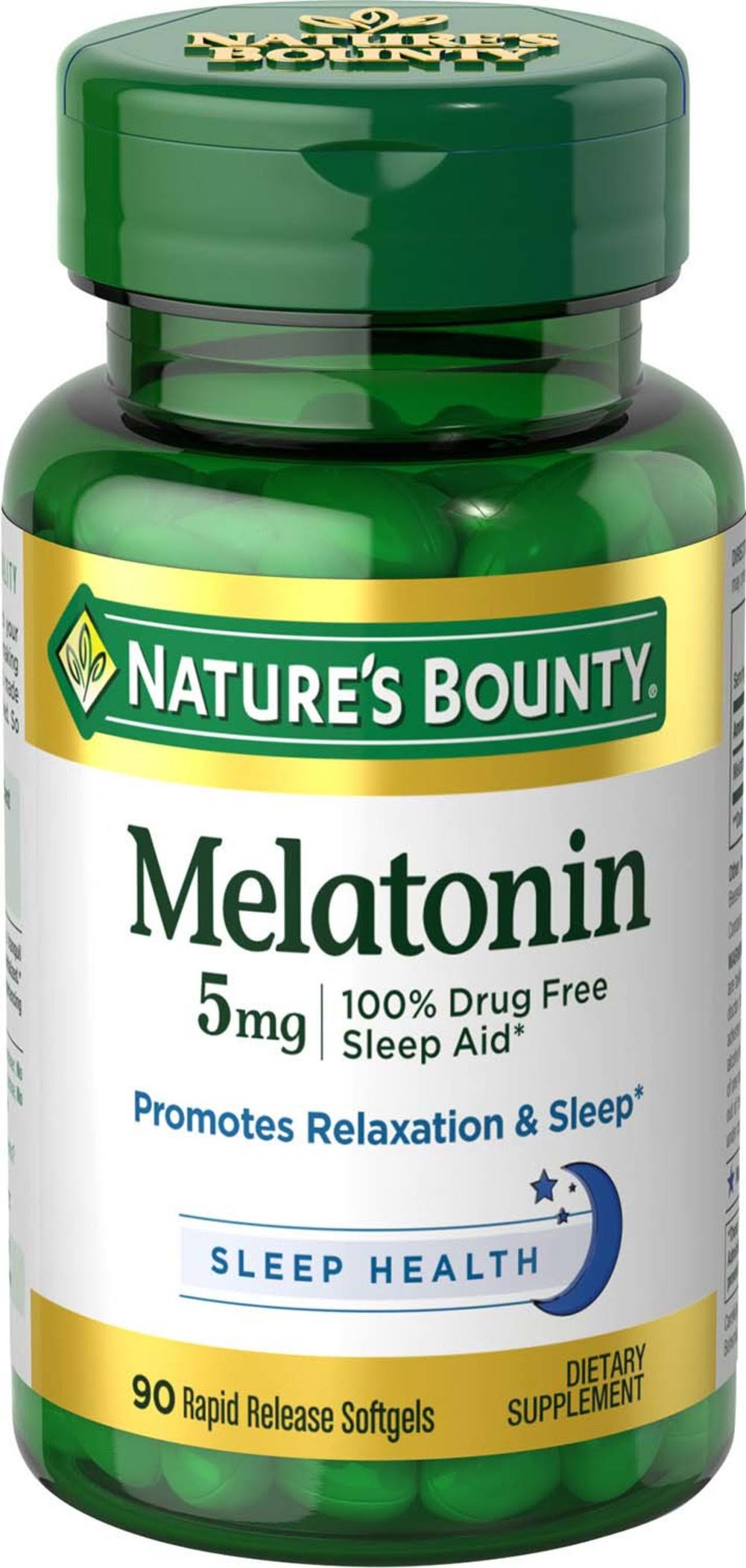 Nature's Bounty Melatonin Rapid Release Softgels
