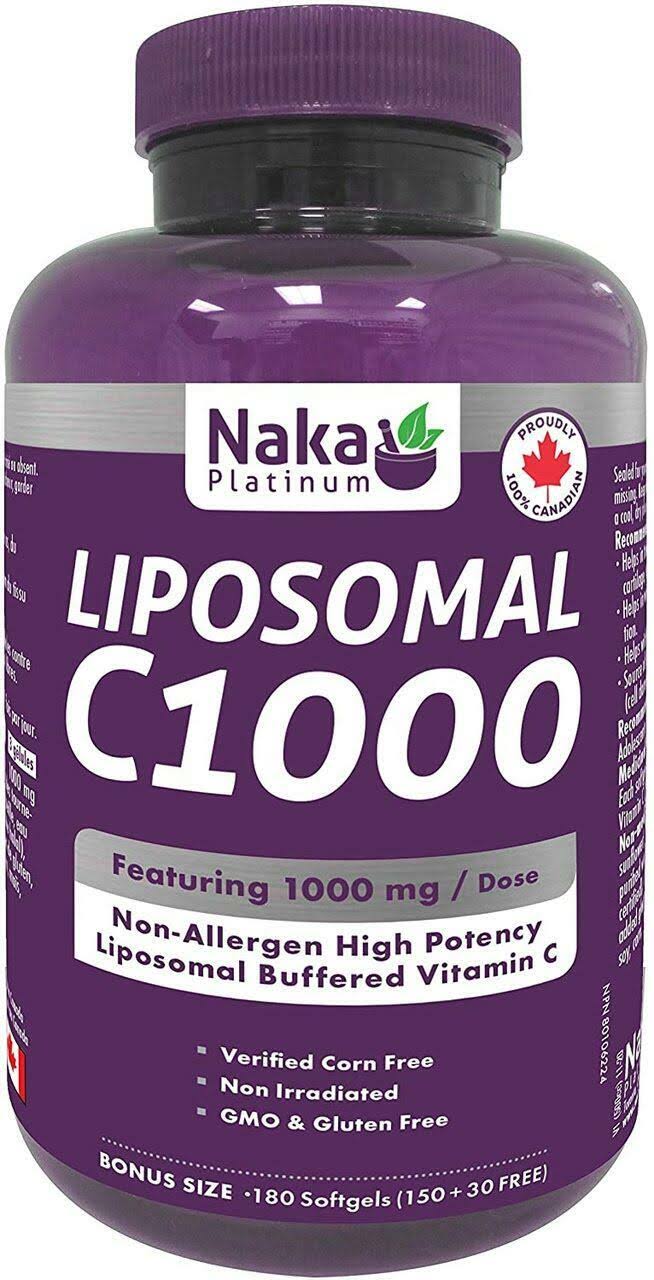 Naka Platinum Liposomal C1000 - 180 Softgels