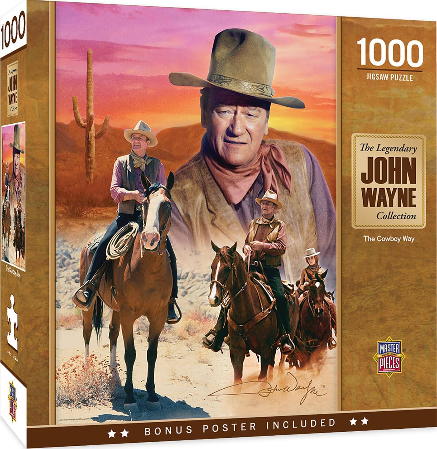 John Wayne The Cowboy Way 1000 Piece Jigsaw Puzzle Masterpieces