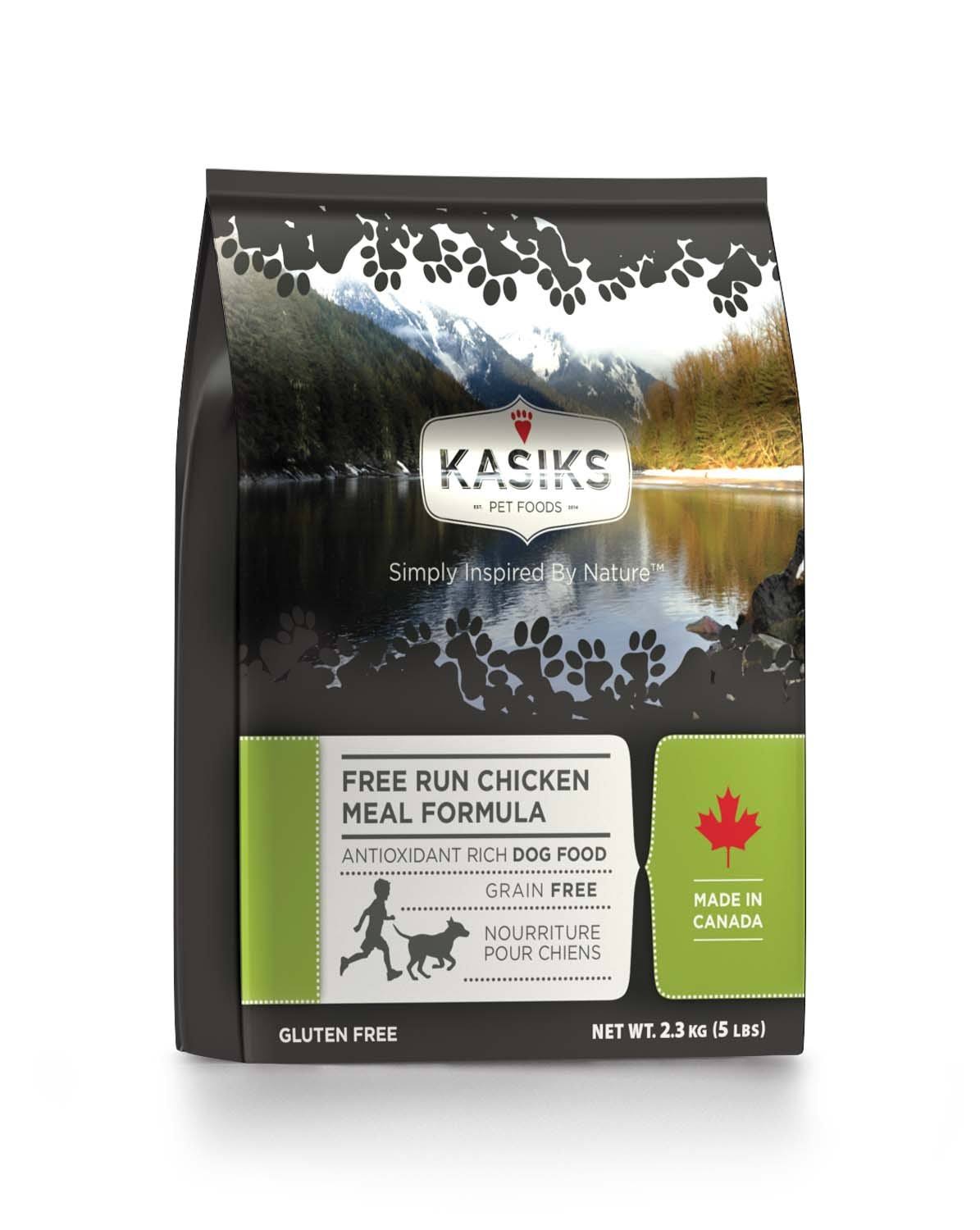 Kasiks Grain Free Run Chicken Meal Formula Dry Dog Food 5-lb