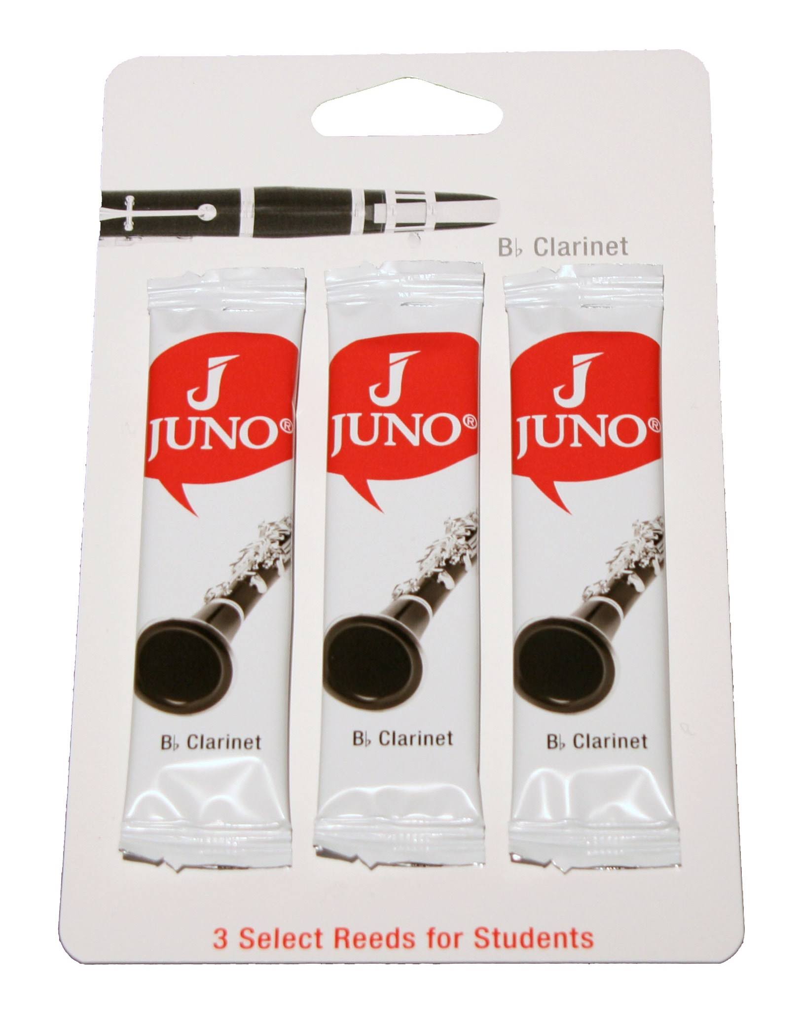 Juno JCR0123 Student BB Clarinet Reeds - 3pk