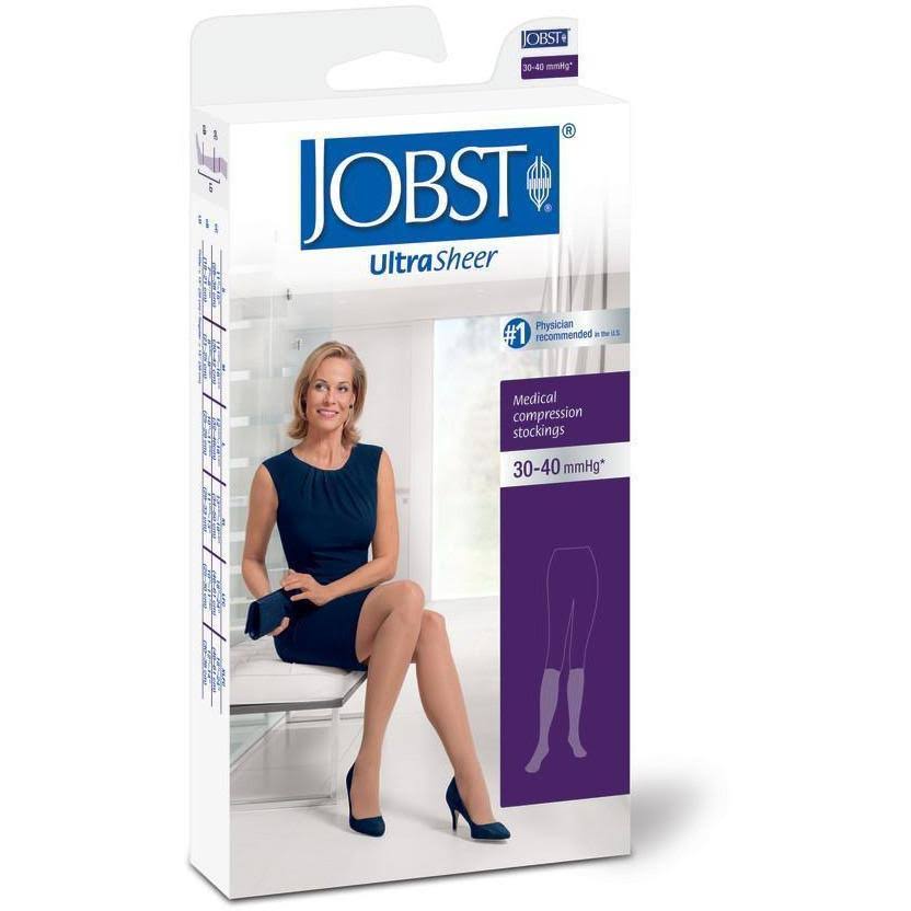 Jobst Moderate Support Ultrasheer Knee High Stockings - Silky Beige - X-Large
