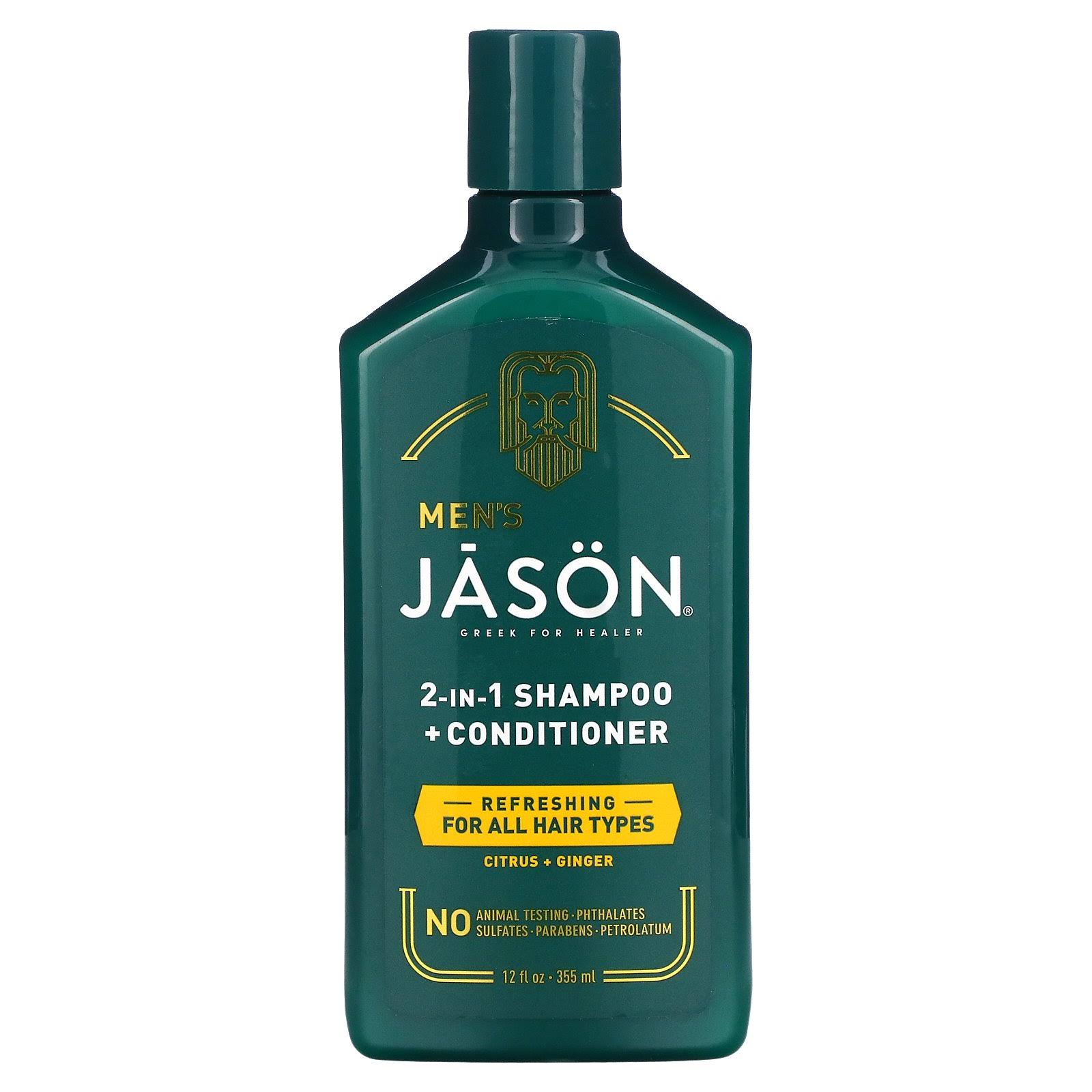 Jason Shampoo + Conditioner, 2-in-1, Citrus + Ginger, Men's - 12 fl oz
