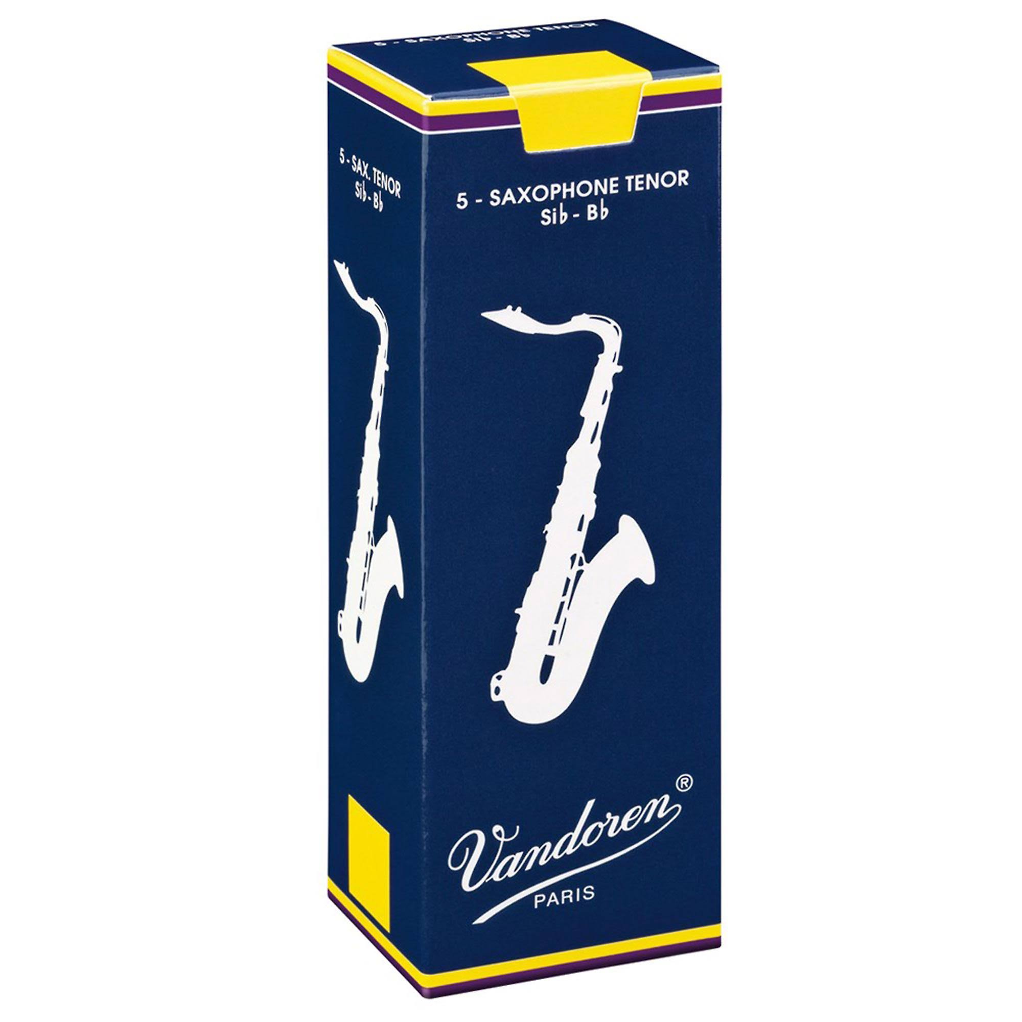 Vandoren Tenor Saxophone Reeds - Strength 2, Box of 5