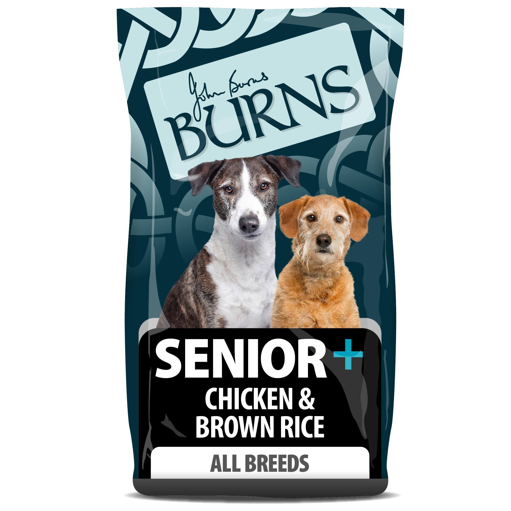 Burns Senior+ Chicken & Brown Rice Dog Food 6kg