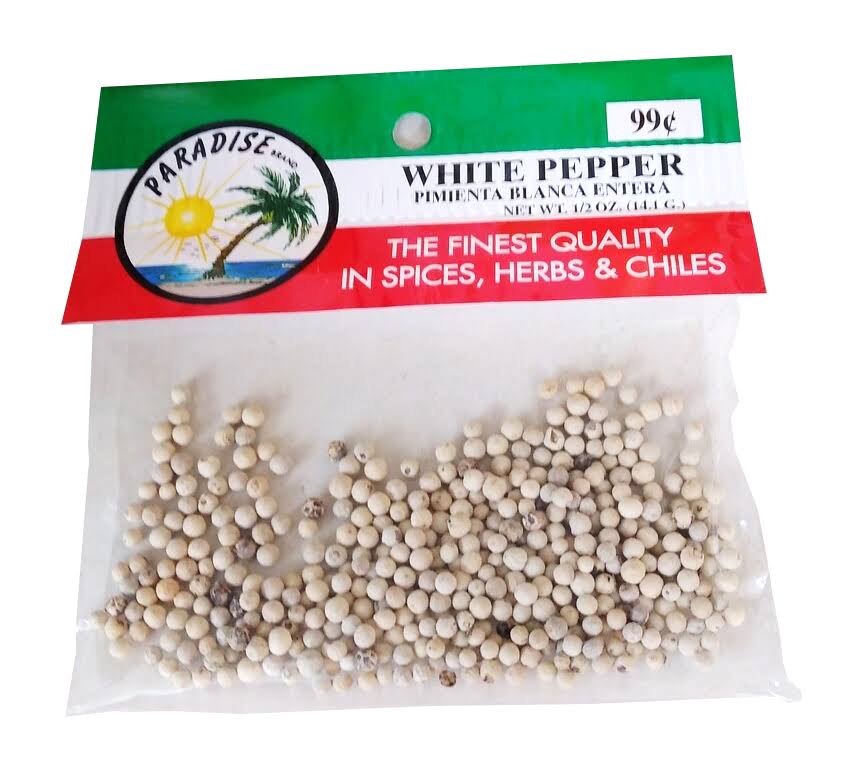 • Spices & Bake Seasoning,Spices Herbs Parasite White Pepper Pimienta Blanca Entera 1/2 oz