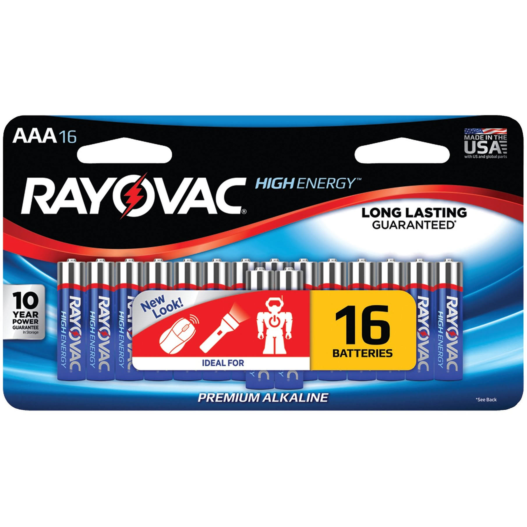 Rayovac AAA Alkaline Batteries - 1.5V, 16pk