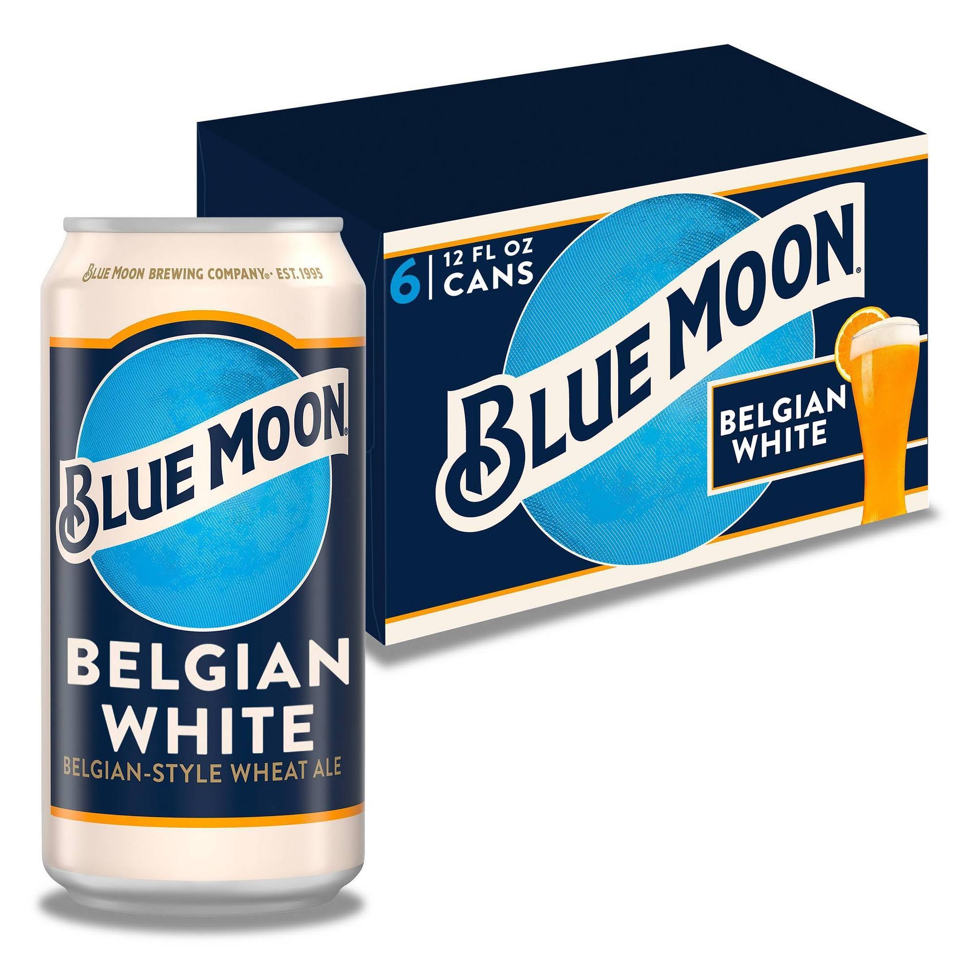 Blue Moon Wheat Beer, Cans - 12 fl oz