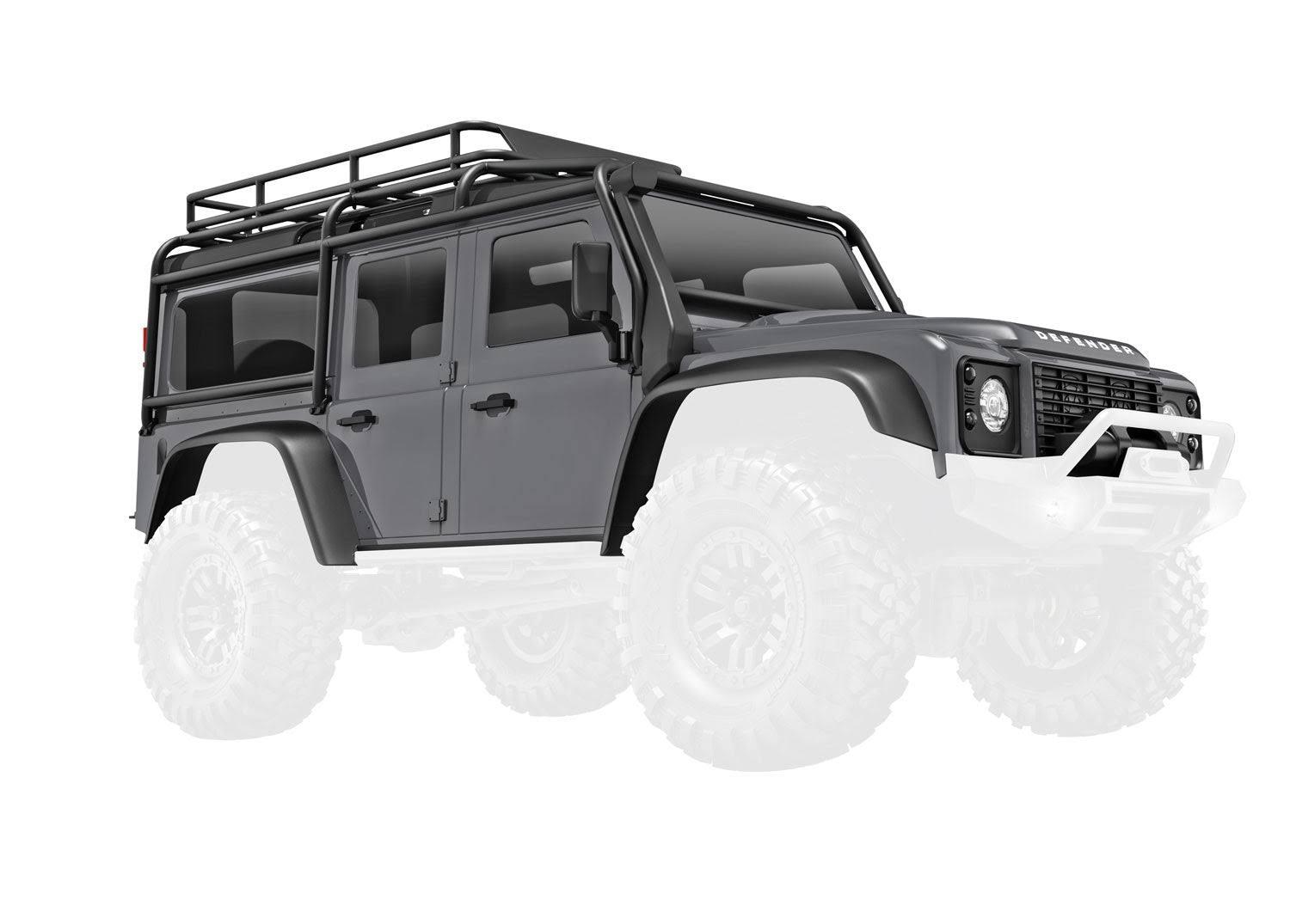 Traxxas TRX-4M Complete Land Rover Defender Body, Silver