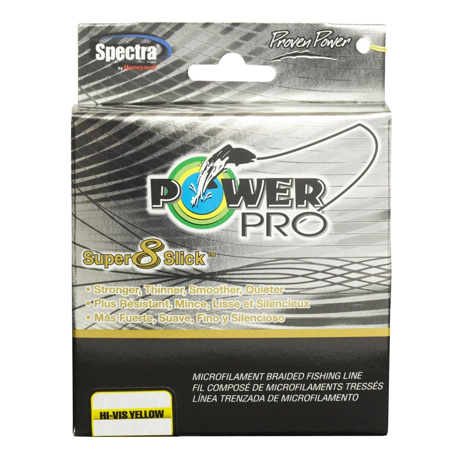 Power Pro Super 8 Slick Spectra Line - Yellow, 80lbs, 300yds