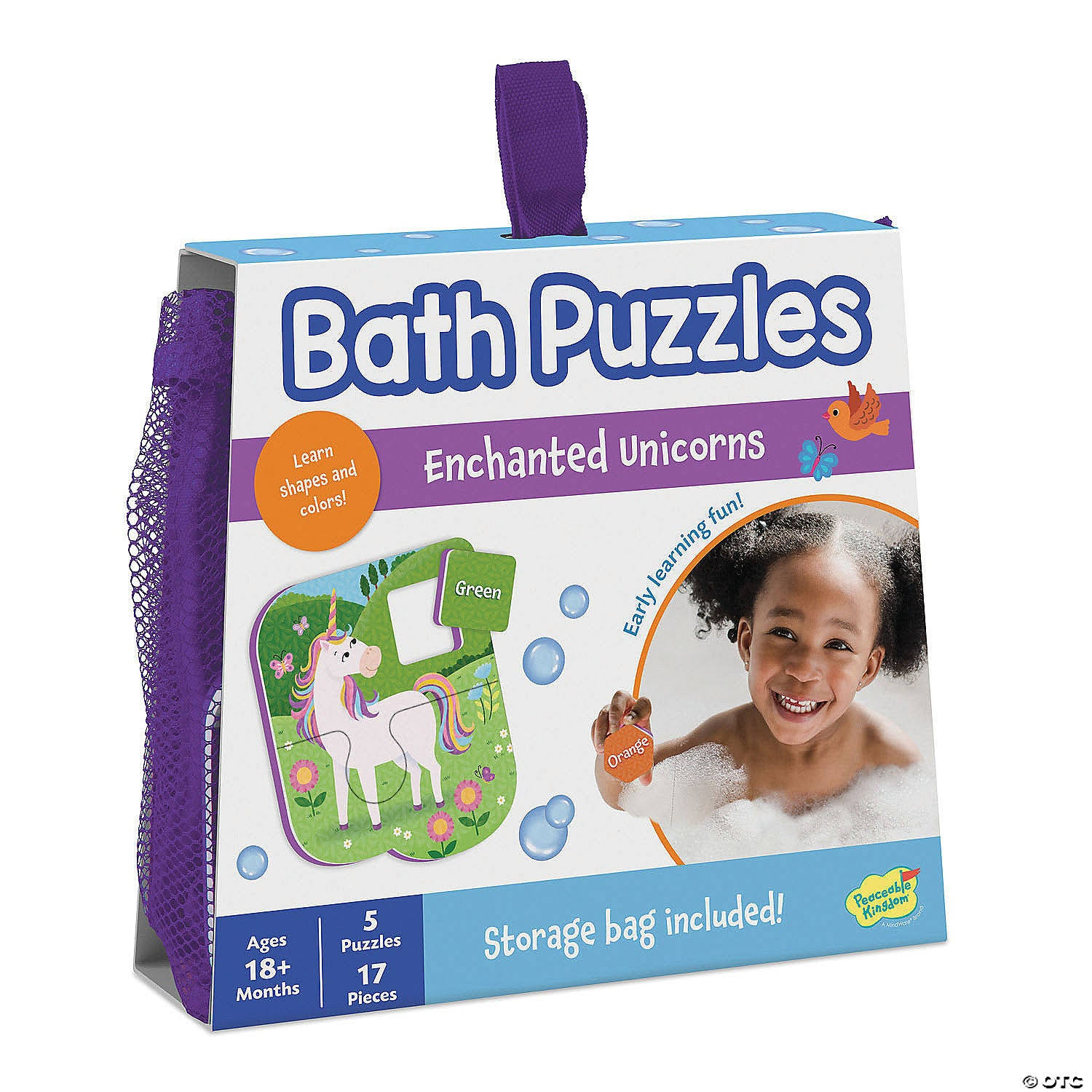Peaceable Kingdom Bath Puzzles - Unicorn