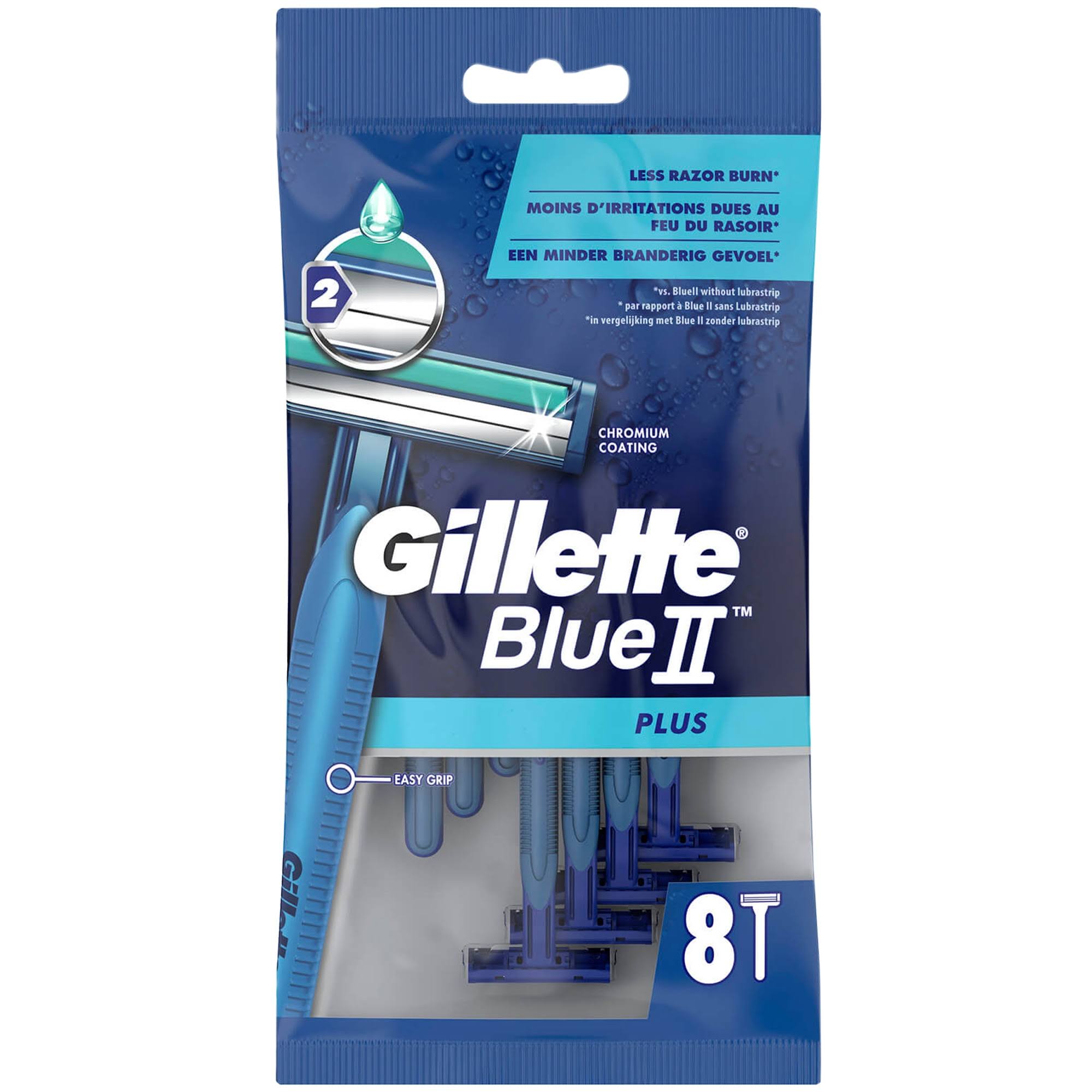 Gillette BlueII Plus Men's Disposable Razors Pack - 8pk