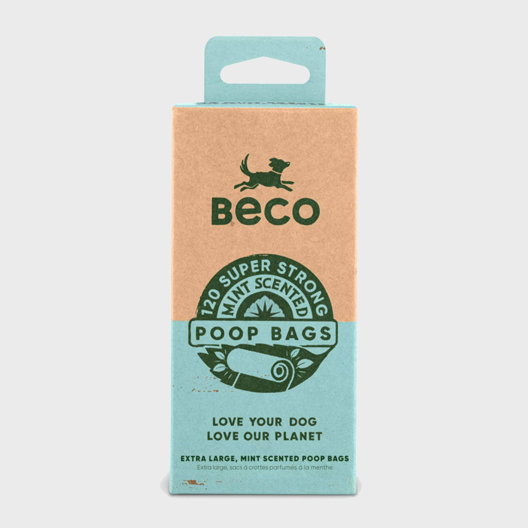 Beco Bags Degradable Poop Bags - Mint Scented, 120ct