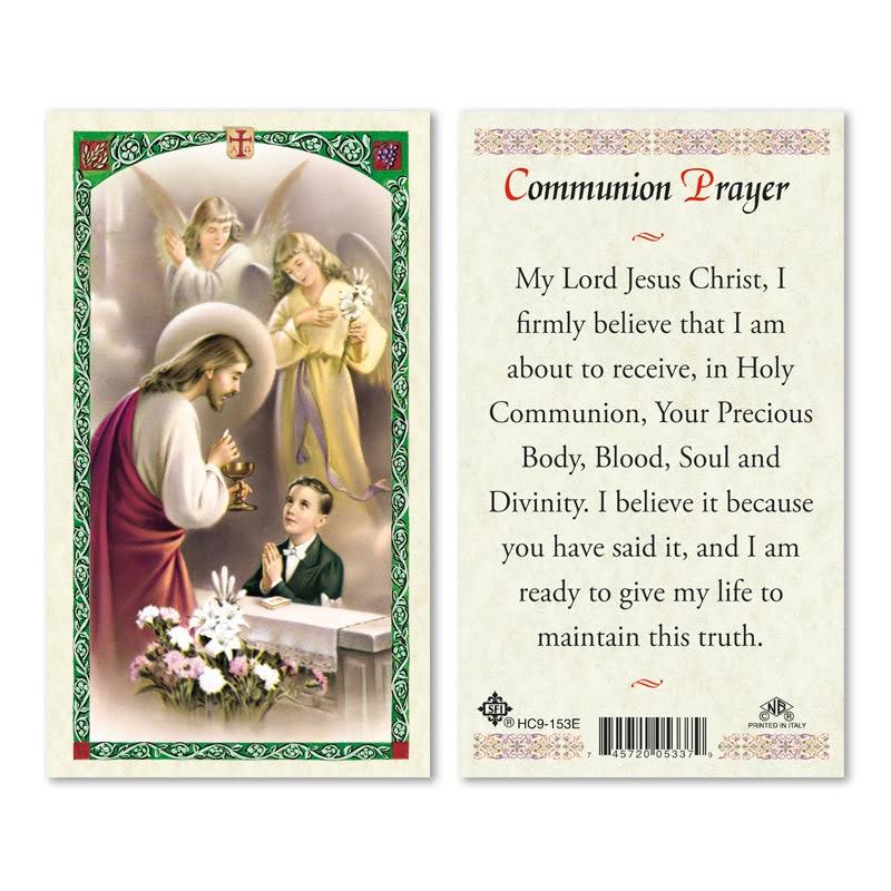 First Holy Communion Card - With Communion Prayer