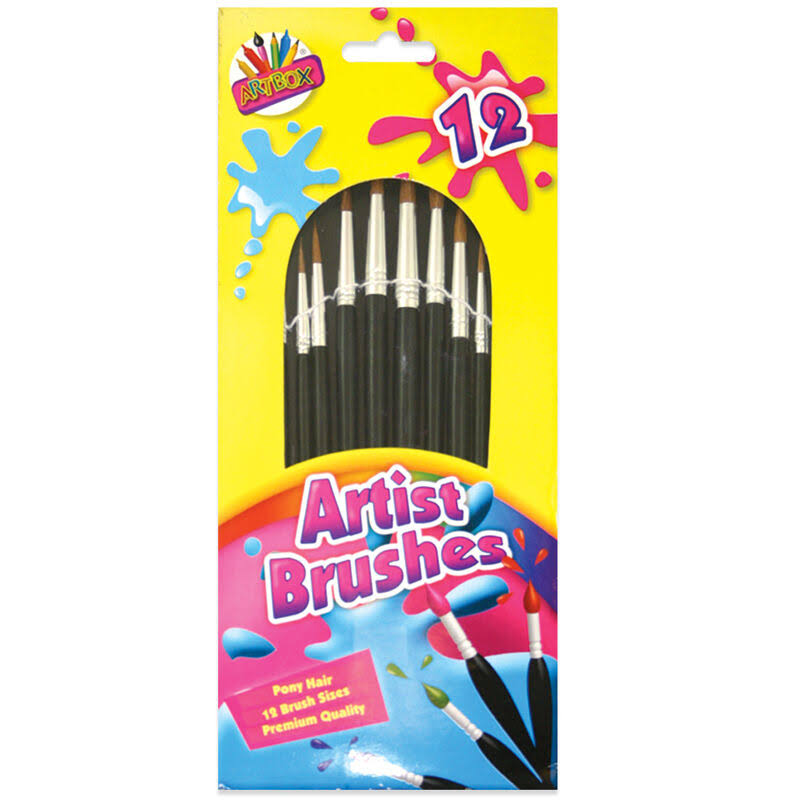 Artbox Pony Hair Artist Brush - 12 Pack
