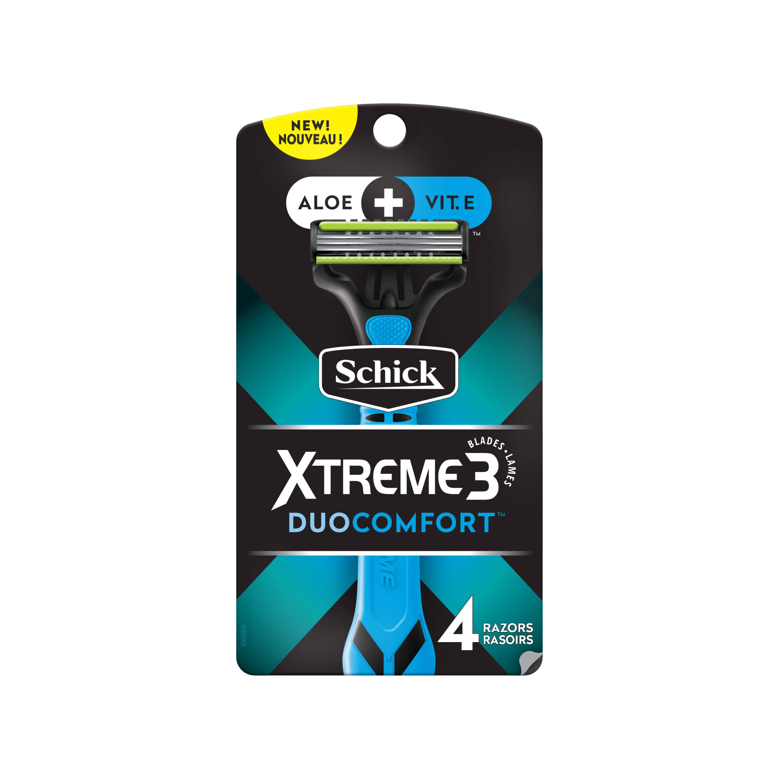 Schick Razors, Xtreme 3 Blades - 4 Ct