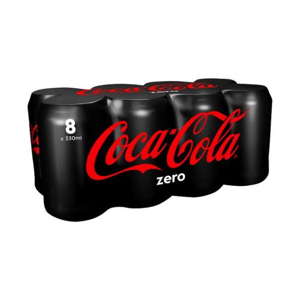 Coca Cola - 330ml Coke Zero 8 Pack Cans 4.25 Euro 8x330
